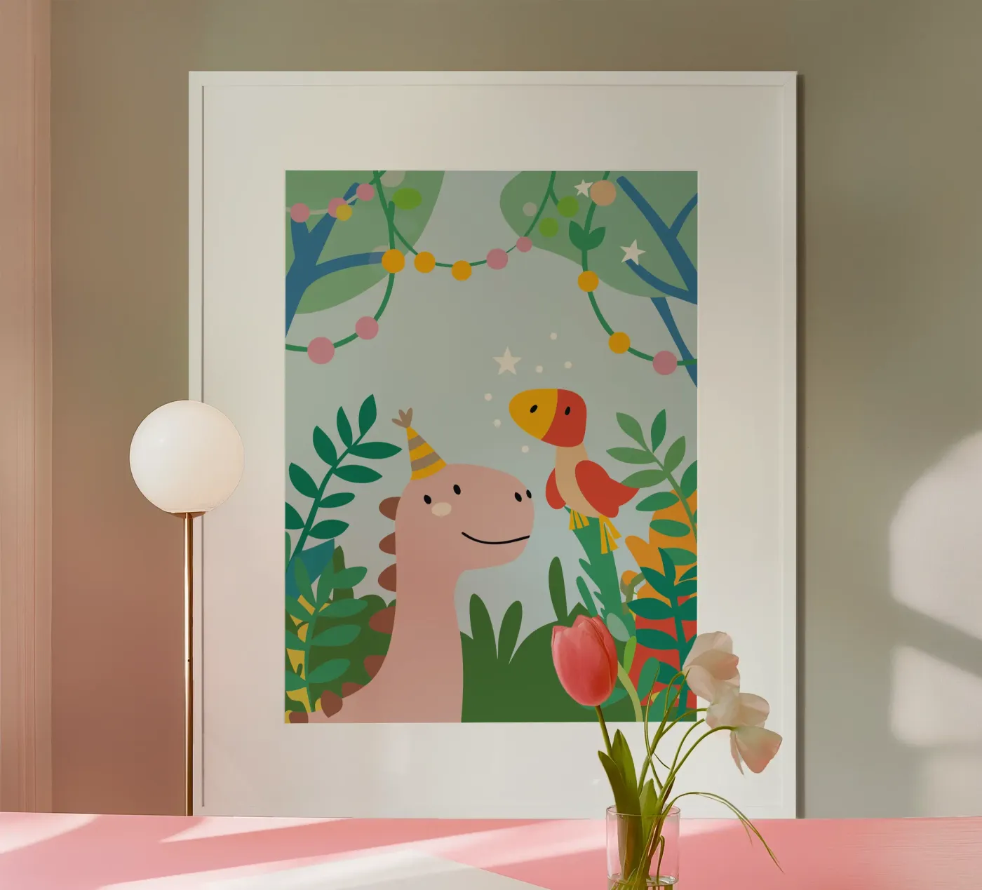 Dinosauri e uccelli poster da CUTE ANIMALS