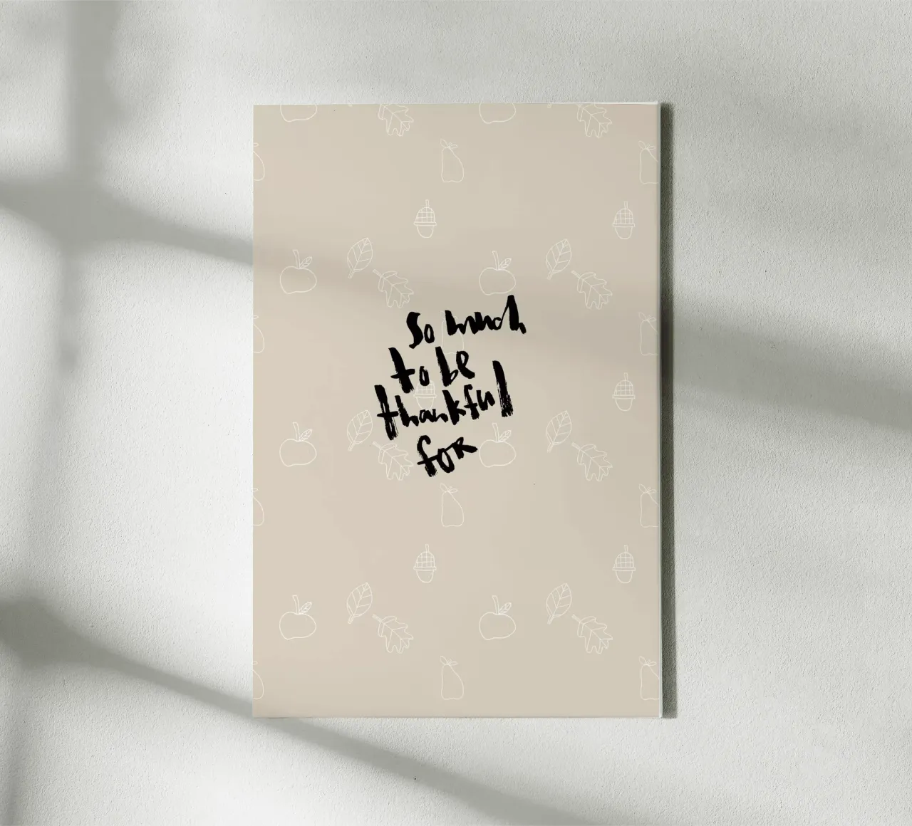 So much to be thankful for Leinwand von Brushmeetspaper