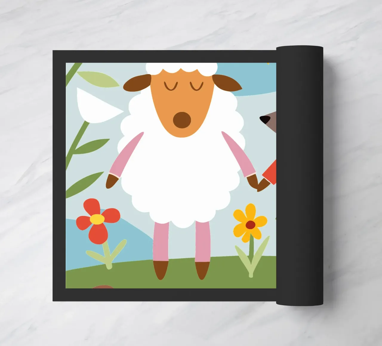 Pecore e lupi zerbino da CUTE ANIMALS