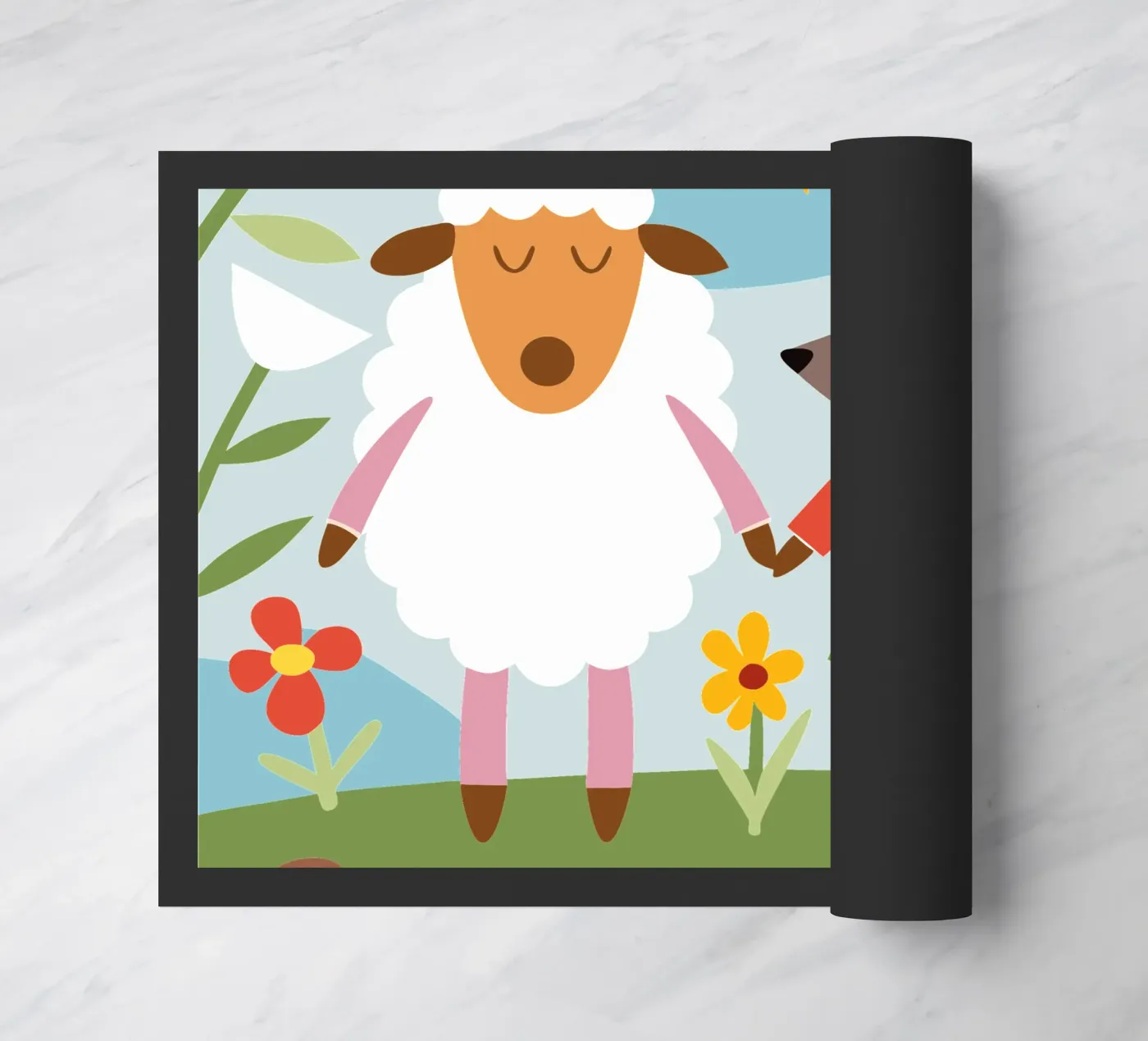 Pecore e lupi zerbino da CUTE ANIMALS