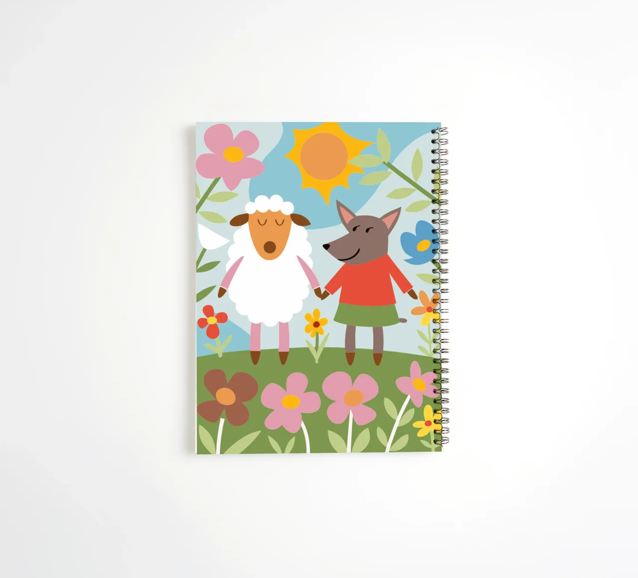 Sheep and Wolves spiral notebook by CUTE ANIMALS