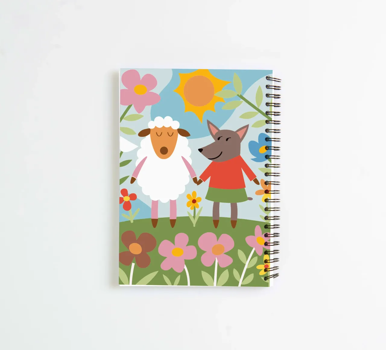 Sheep and Wolves spiral notebook by CUTE ANIMALS