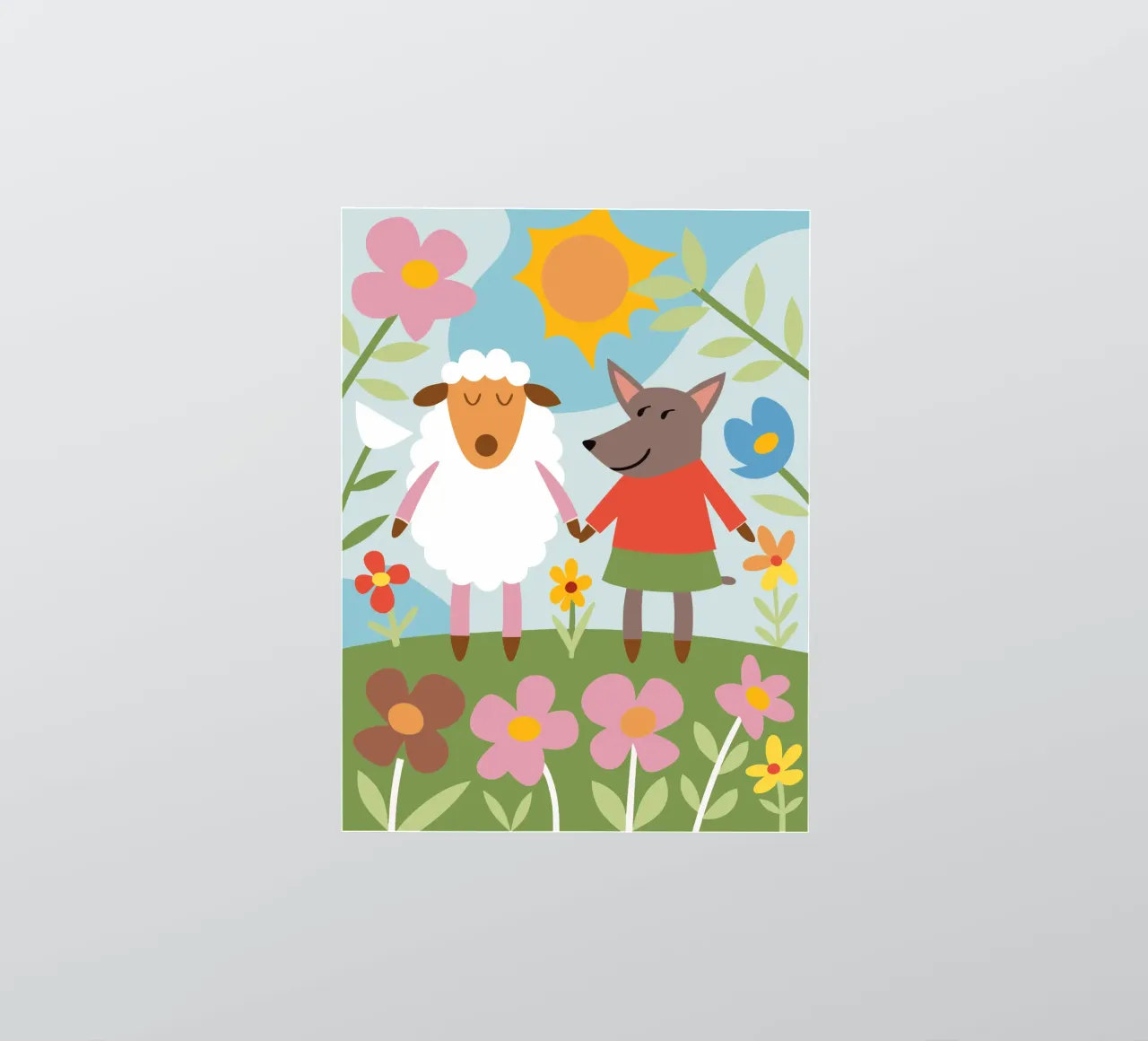 Sheep and Wolves sticker by CUTE ANIMALS