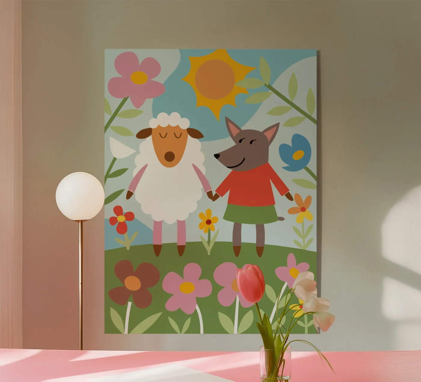 Moutons et loups plexiglas de CUTE ANIMALS