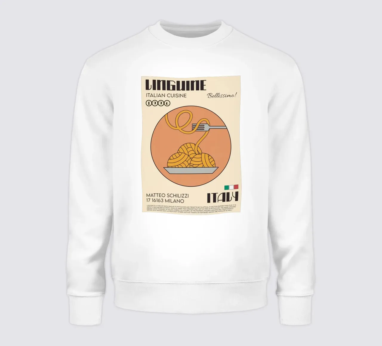 Le linguine felpa da Food Market