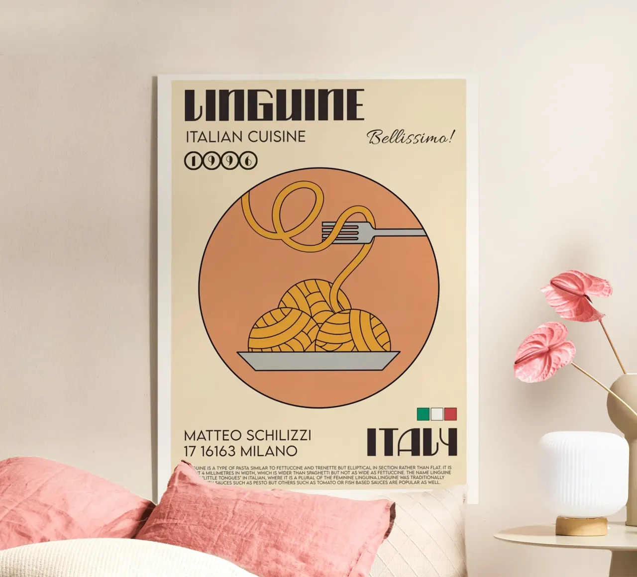 Le linguine plexiglass da Food Market