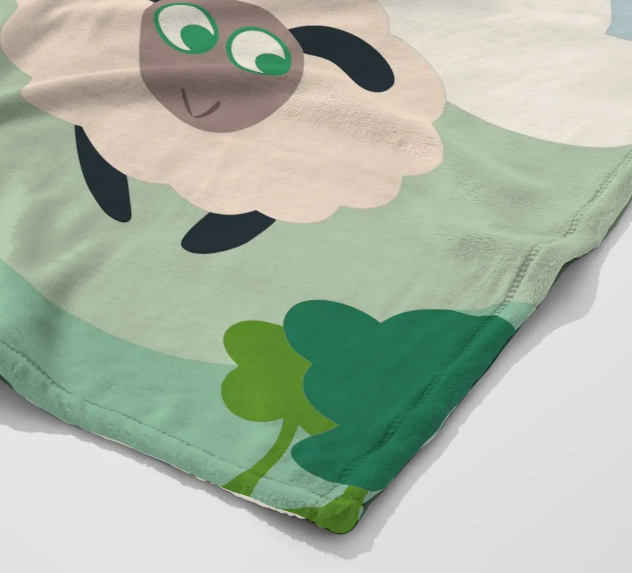 Due pecore volano con un palloncino coperta in pile da CUTE ANIMALS