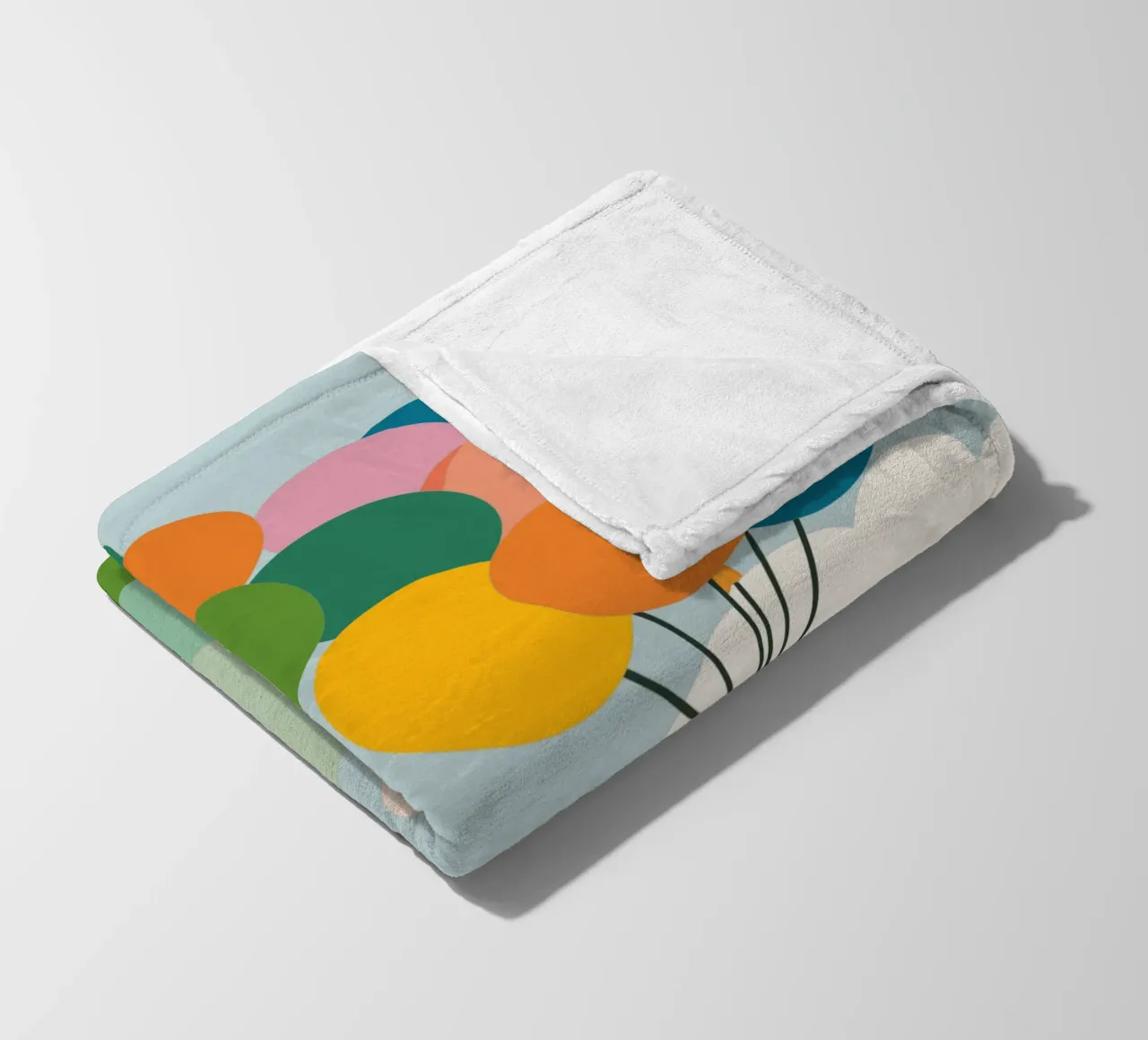 Due pecore volano con un palloncino coperta in pile da CUTE ANIMALS