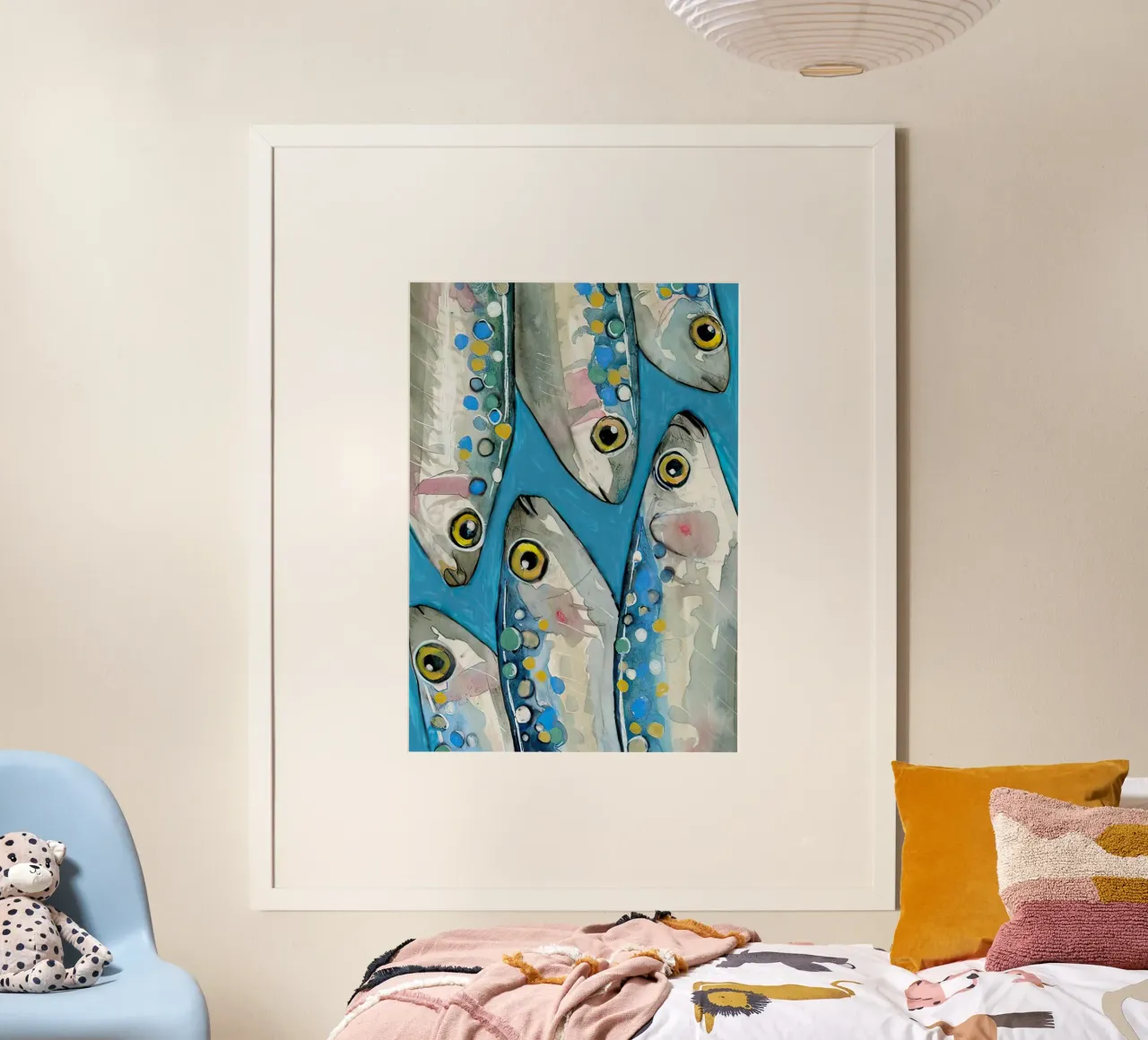 Sardines Fish Print Vintage hahnemühle by Alishasteel
