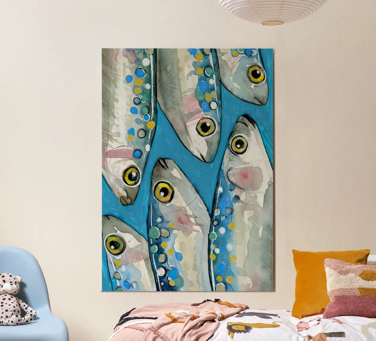 Sardines Fish Print Vintage hahnemühle by Alishasteel