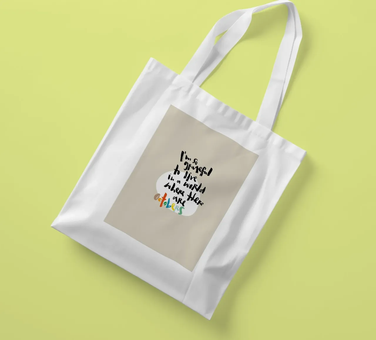 So grateful for October borsa in juta da Brushmeetspaper