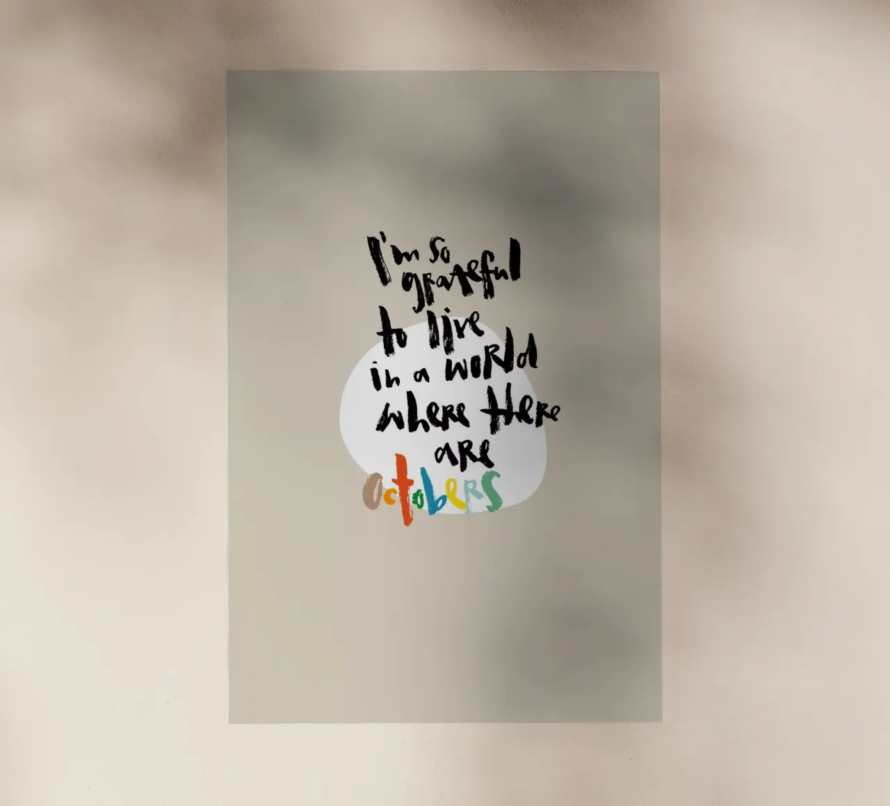 So grateful for October pellicola backlit da Brushmeetspaper