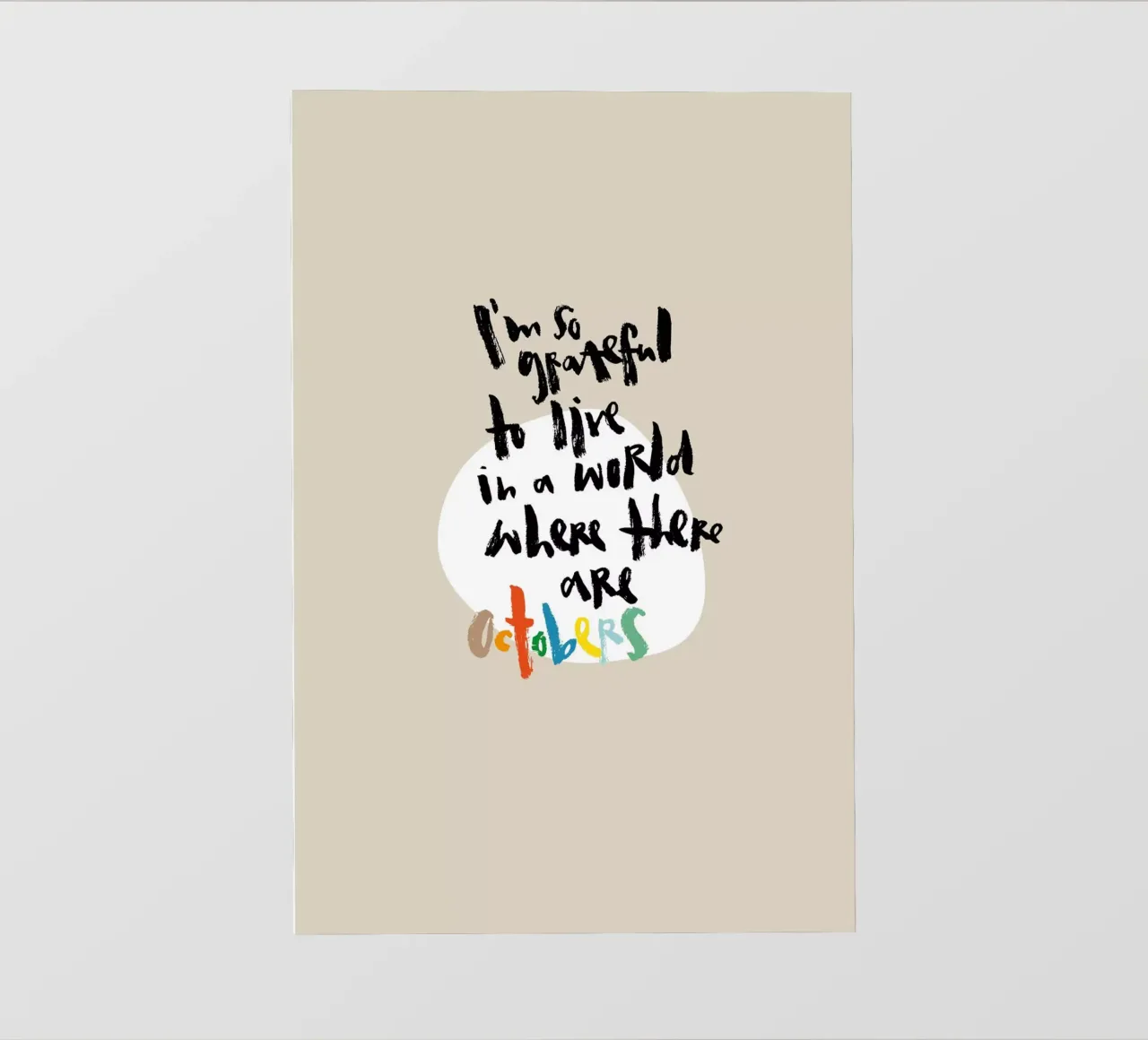 So grateful for October pellicola backlit da Brushmeetspaper