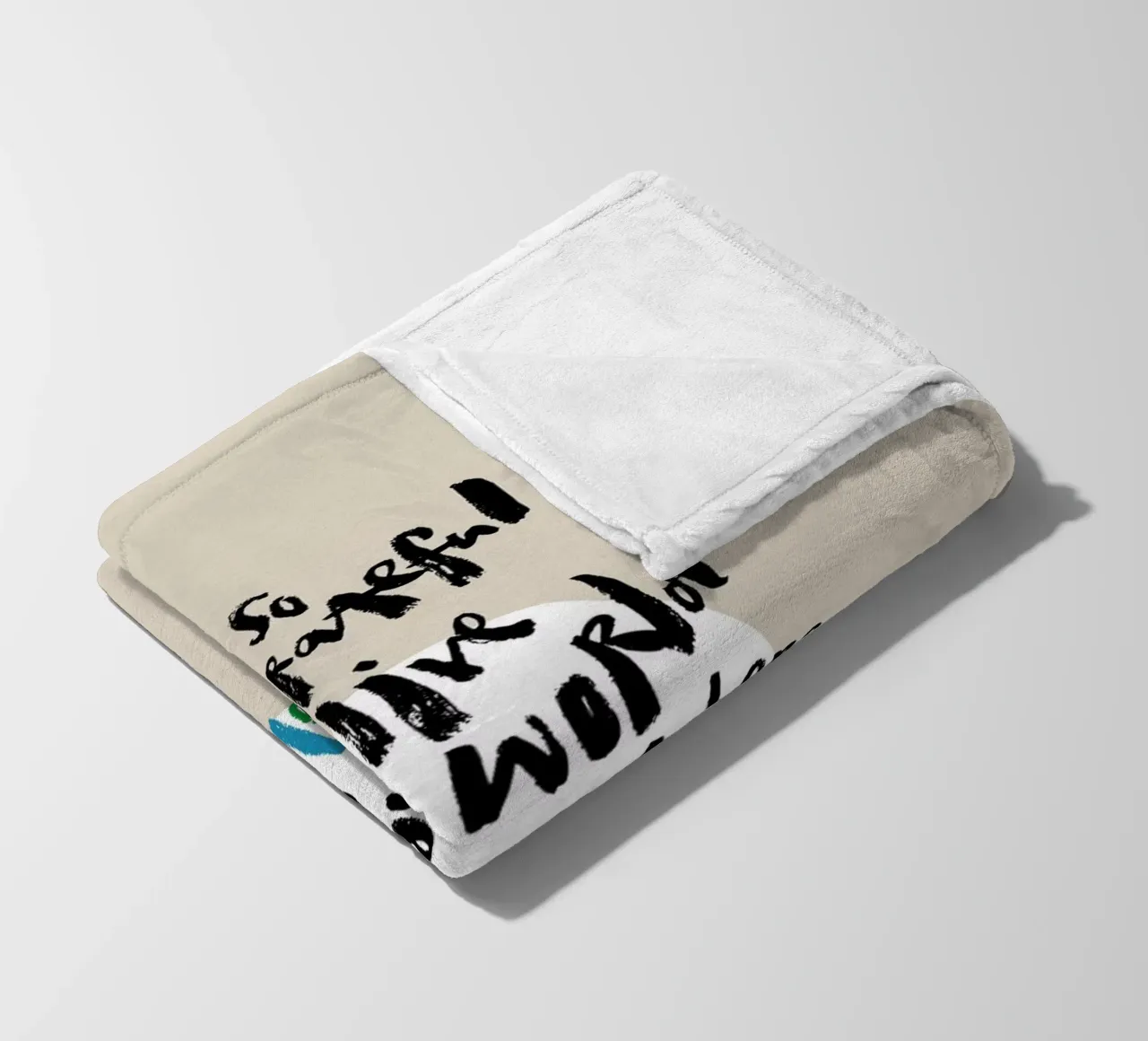So grateful for October coperta in pile da Brushmeetspaper