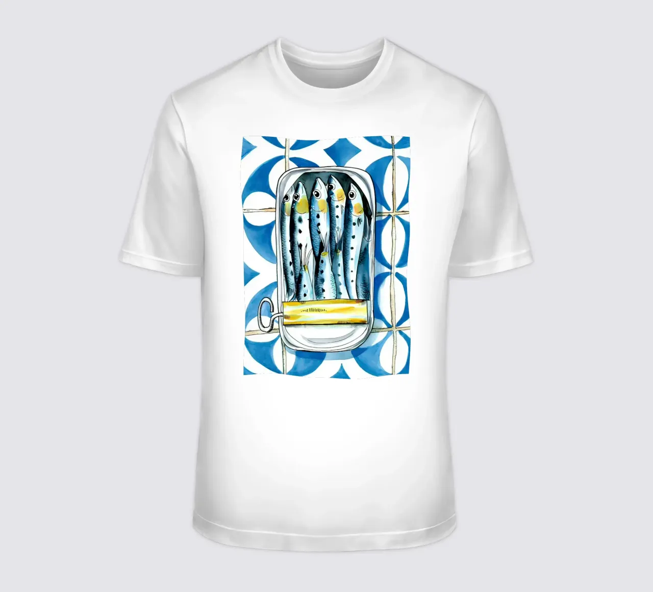 Pesce sardina Retro t-shirt da Alishasteel