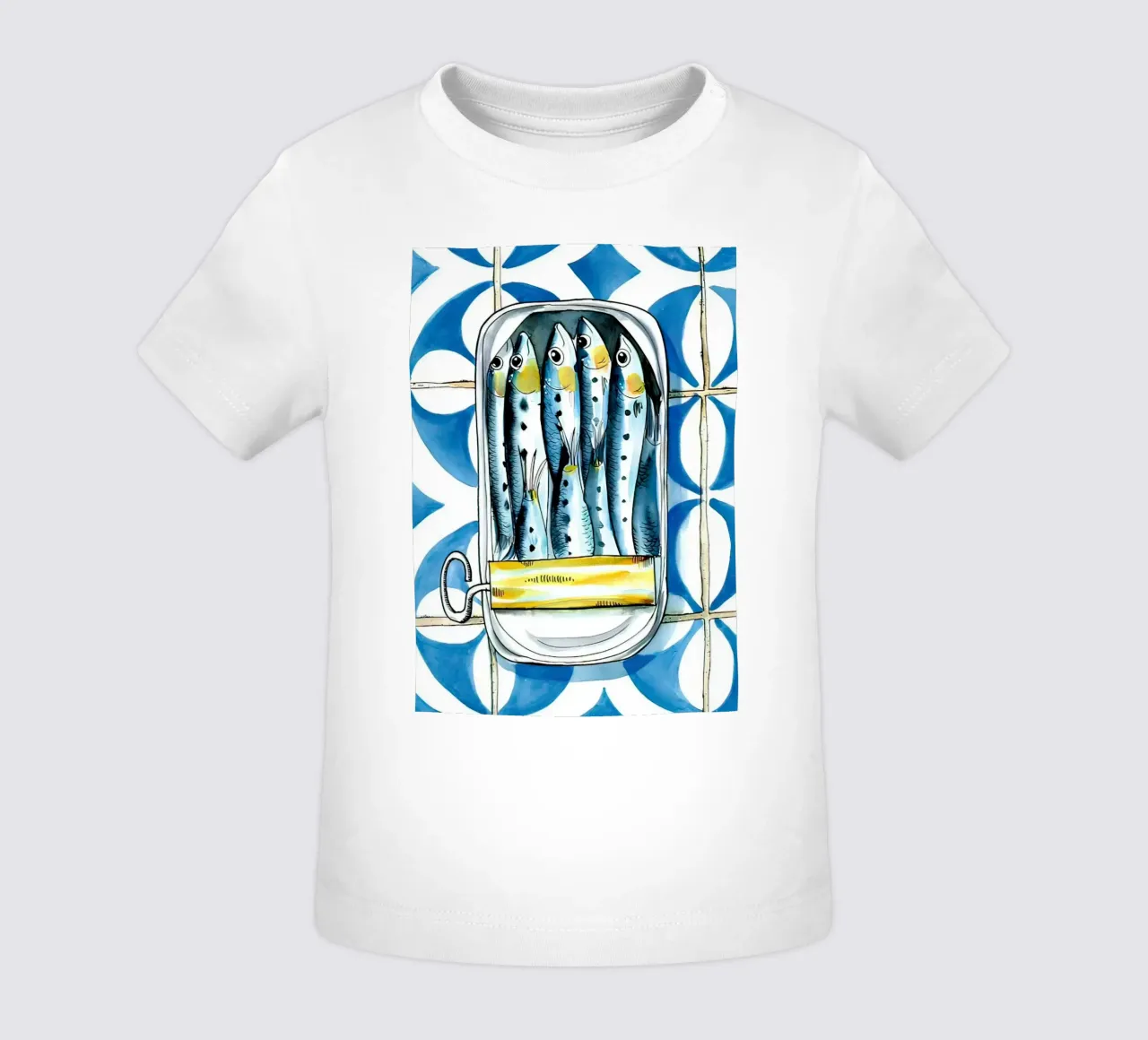 Pesce sardina Retro maglietta neonato da Alishasteel