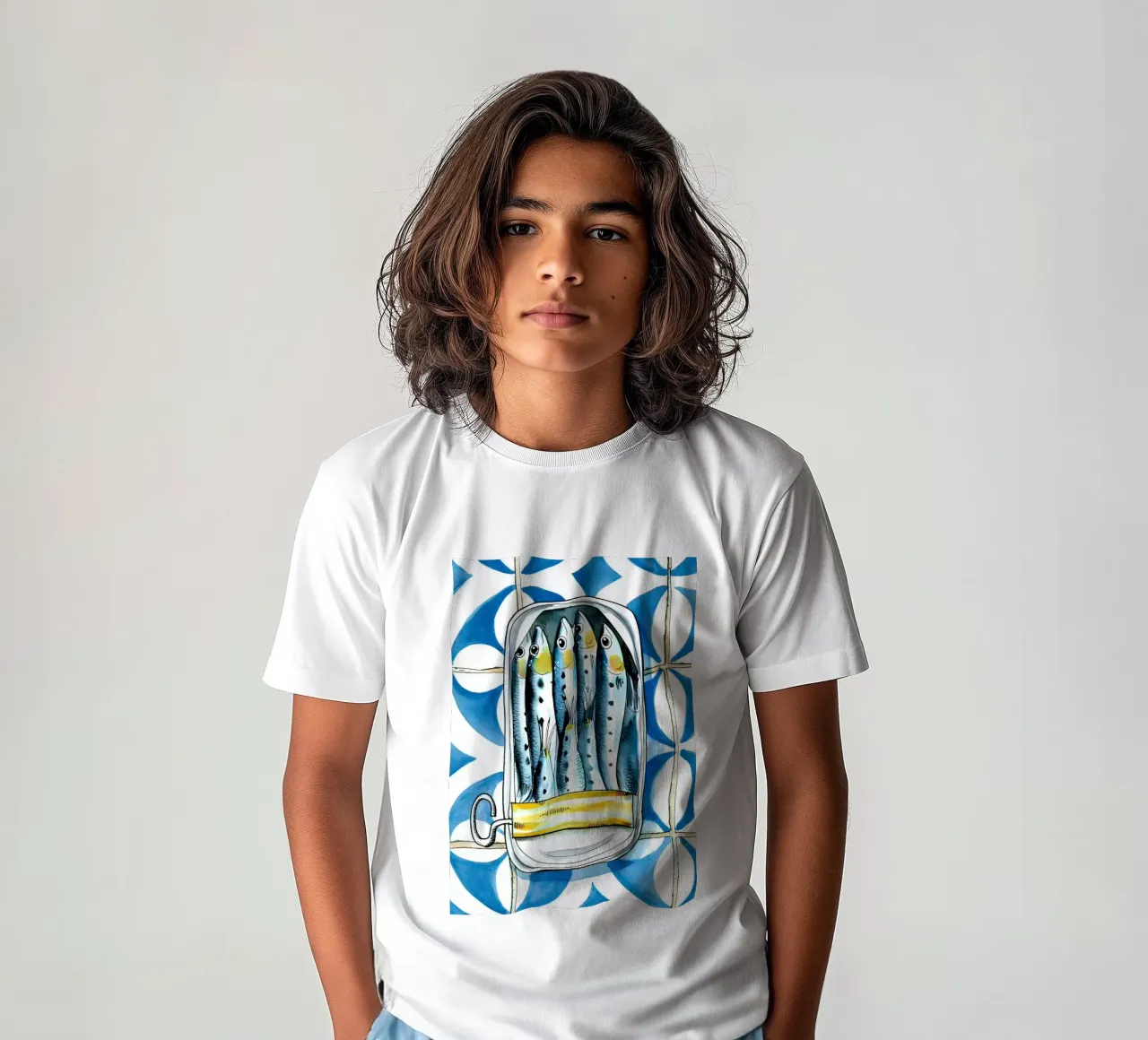 Sardines Retro t-shirt enfant de Alishasteel