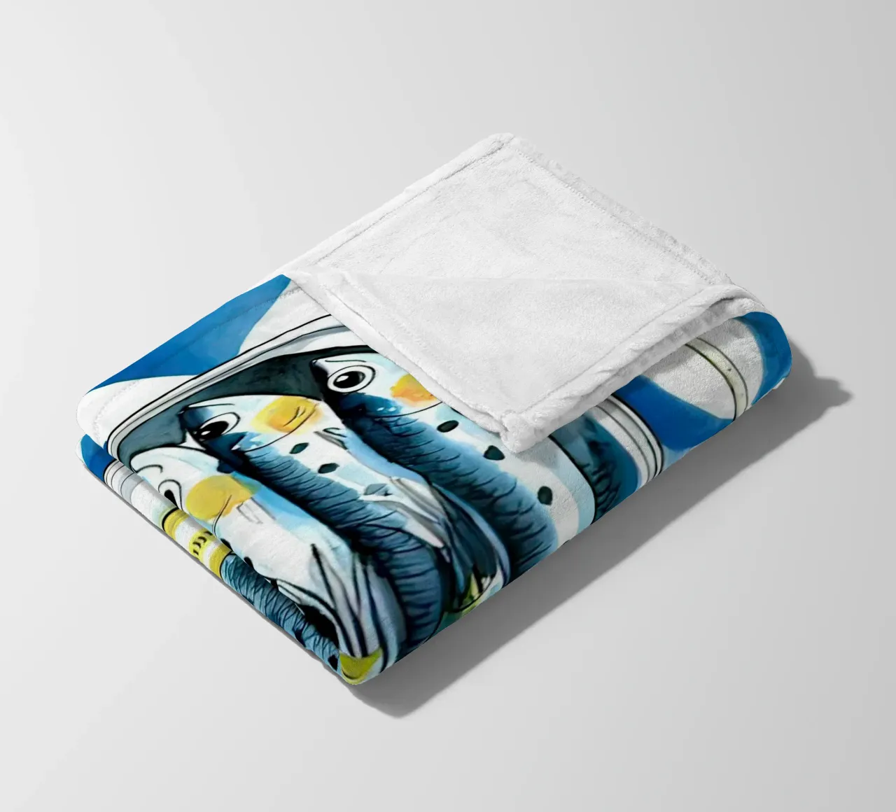 Pesce sardina Retro coperta in pile da Alishasteel