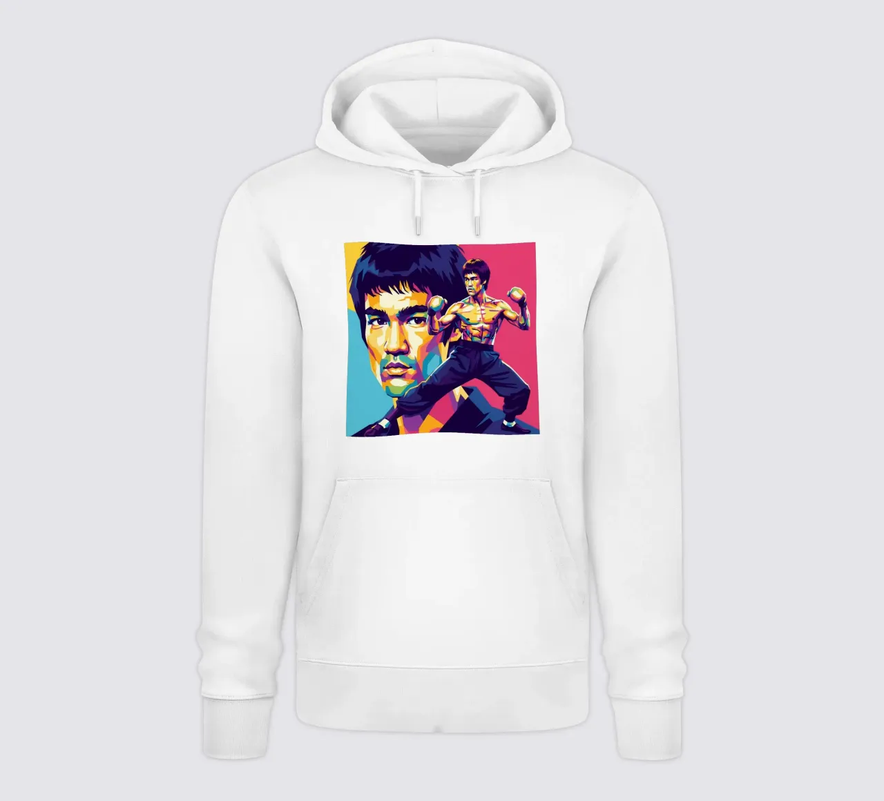 Bruce Lee - WPAP art style (1) felpa con cappuccio da Hantamrata