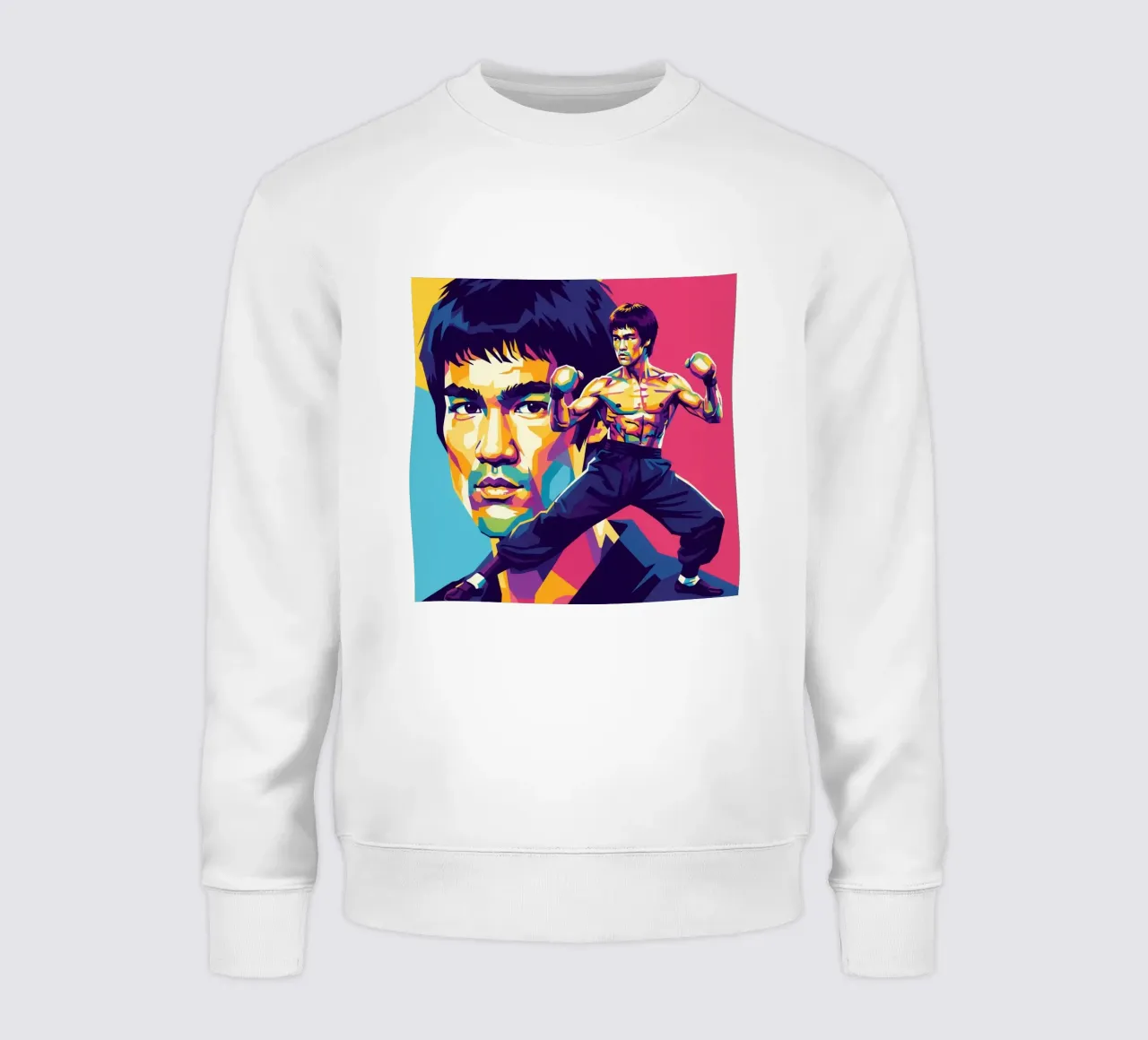 Bruce Lee - WPAP art style (1) felpa da Hantamrata