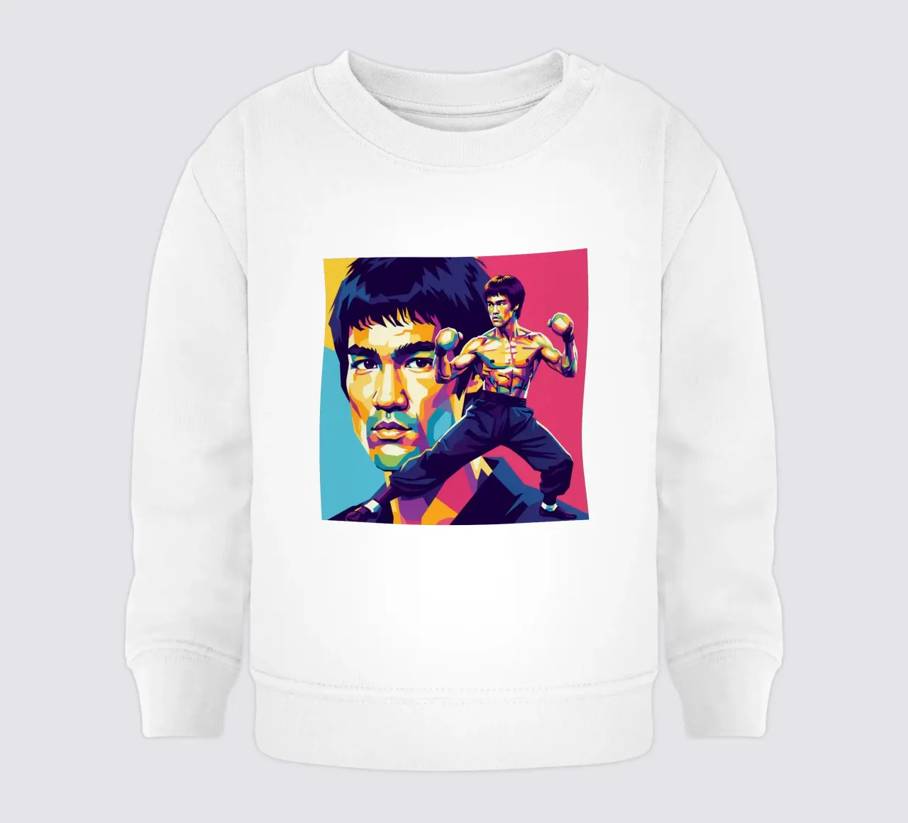 Bruce Lee - WPAP art style (1) felpa neonato da Hantamrata