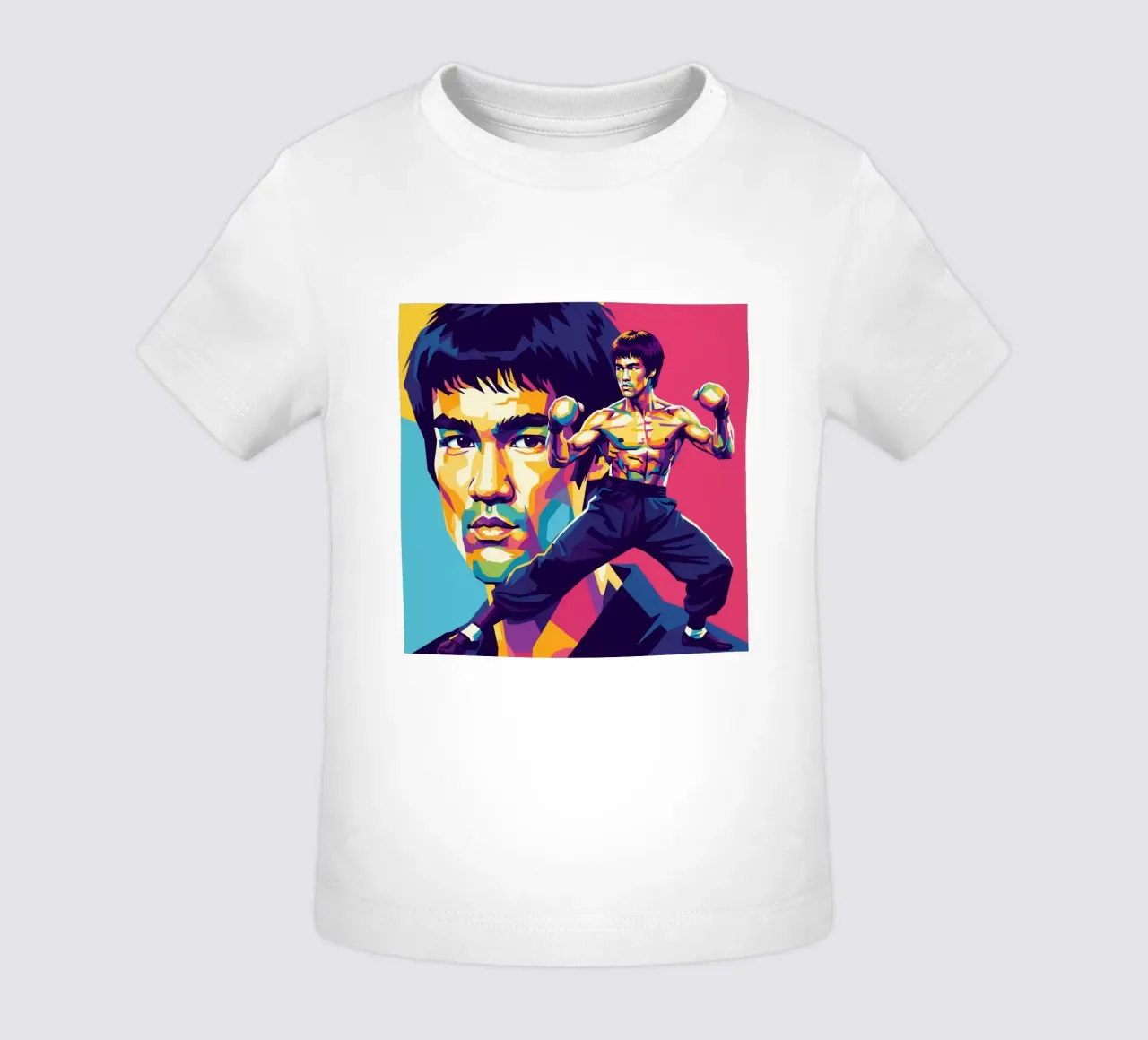 Bruce Lee - WPAP art style (1) maglietta neonato da Hantamrata
