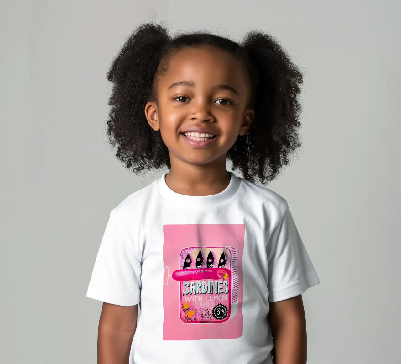Sarde al limone d'annata t-shirt bambini da Alishasteel