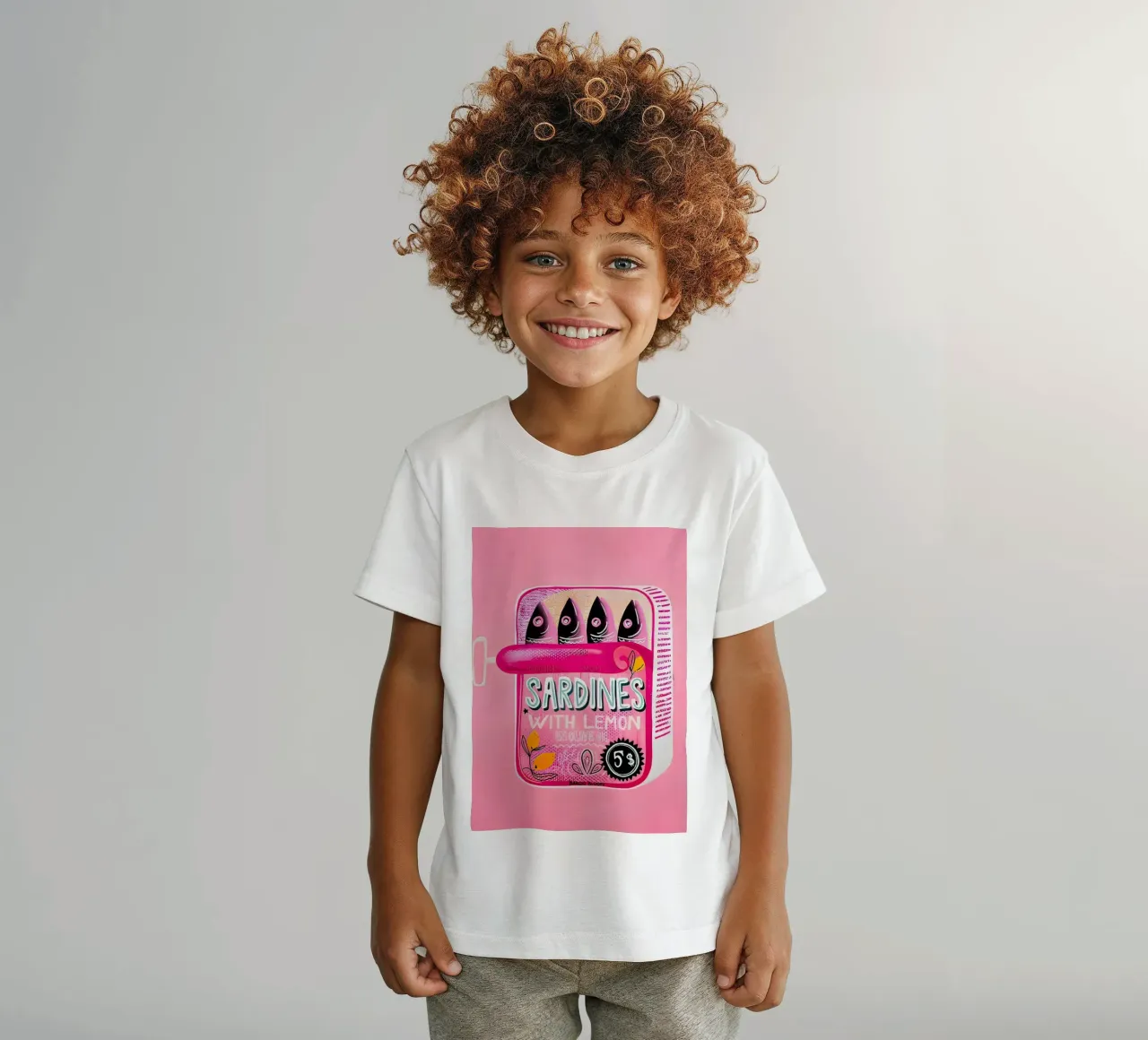 Sarde al limone d'annata t-shirt bambini da Alishasteel