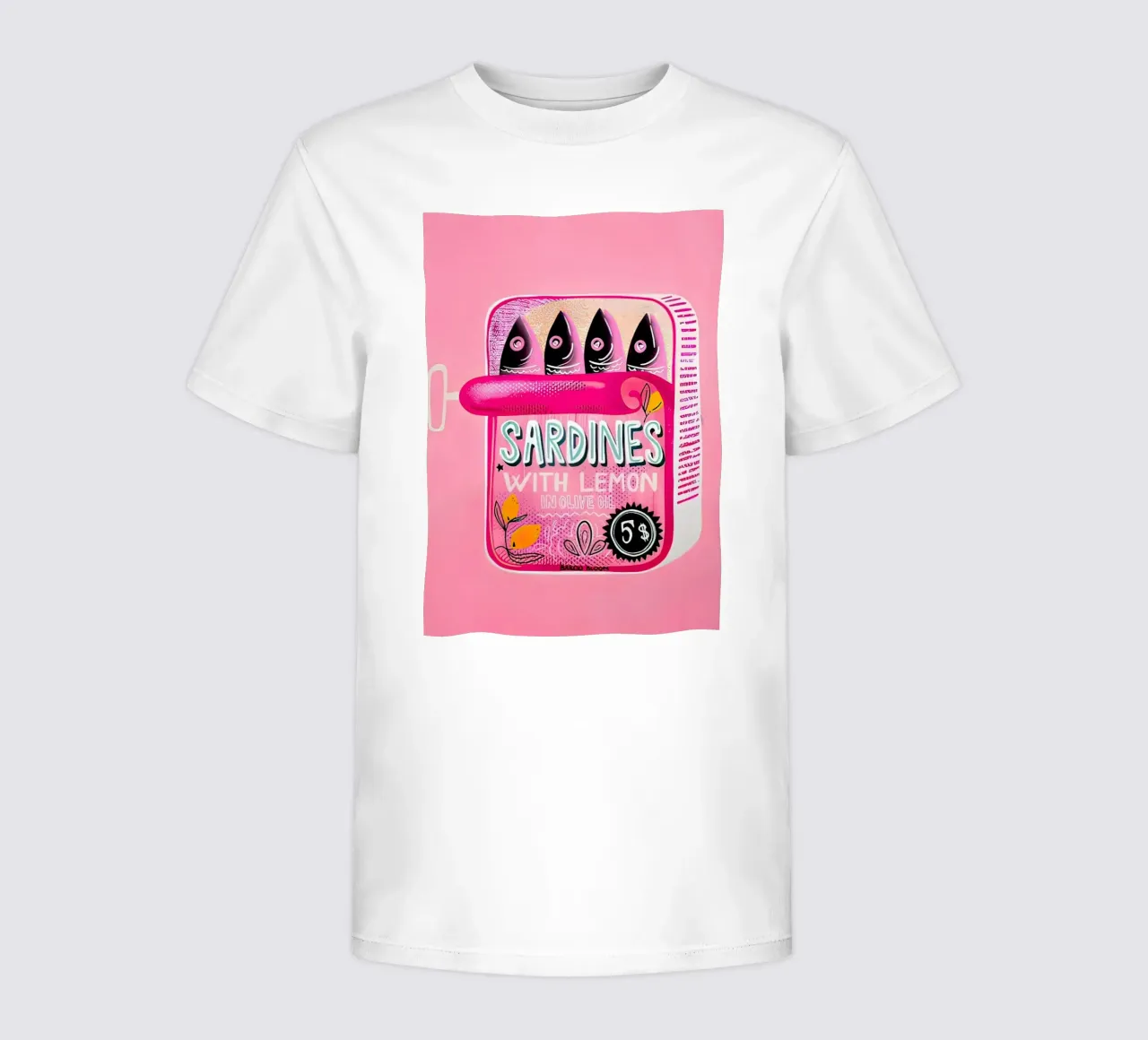 Sarde al limone d'annata t-shirt bambini da Alishasteel