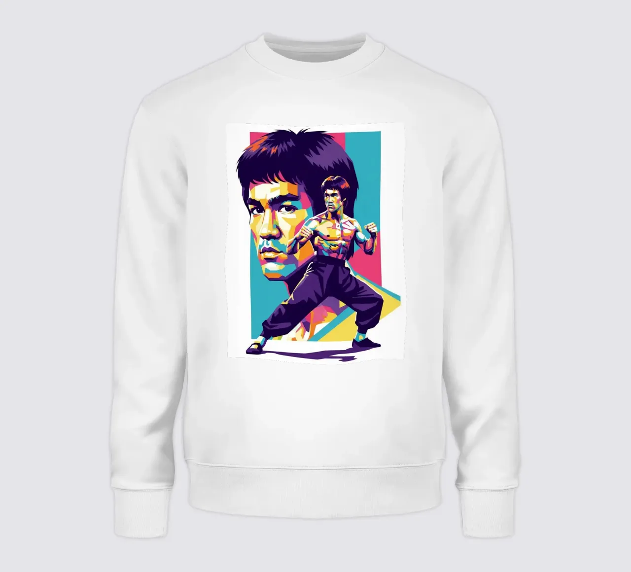 Bruce Lee - WPAP art style (2) felpa da Hantamrata