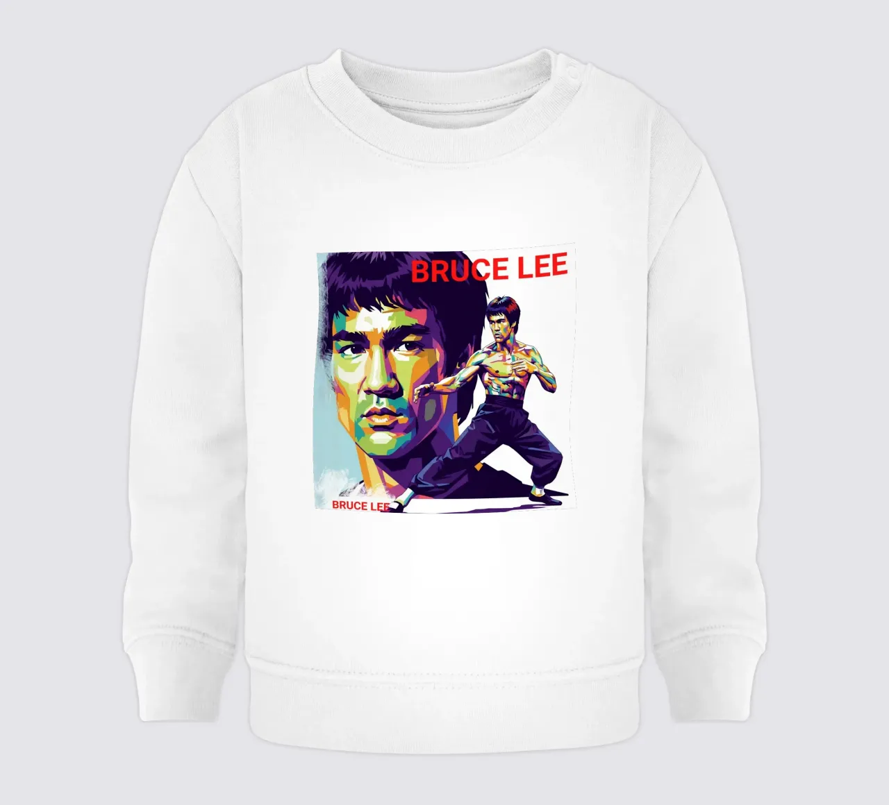 Bruce Lee - WPAP art style (3) felpa neonato da Hantamrata