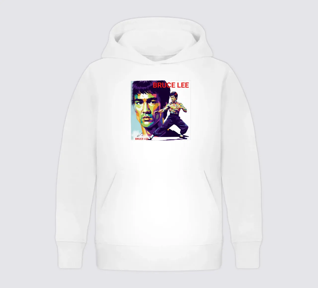 Bruce Lee - WPAP art style (3) felpa bambino con cappuccio da Hantamrata