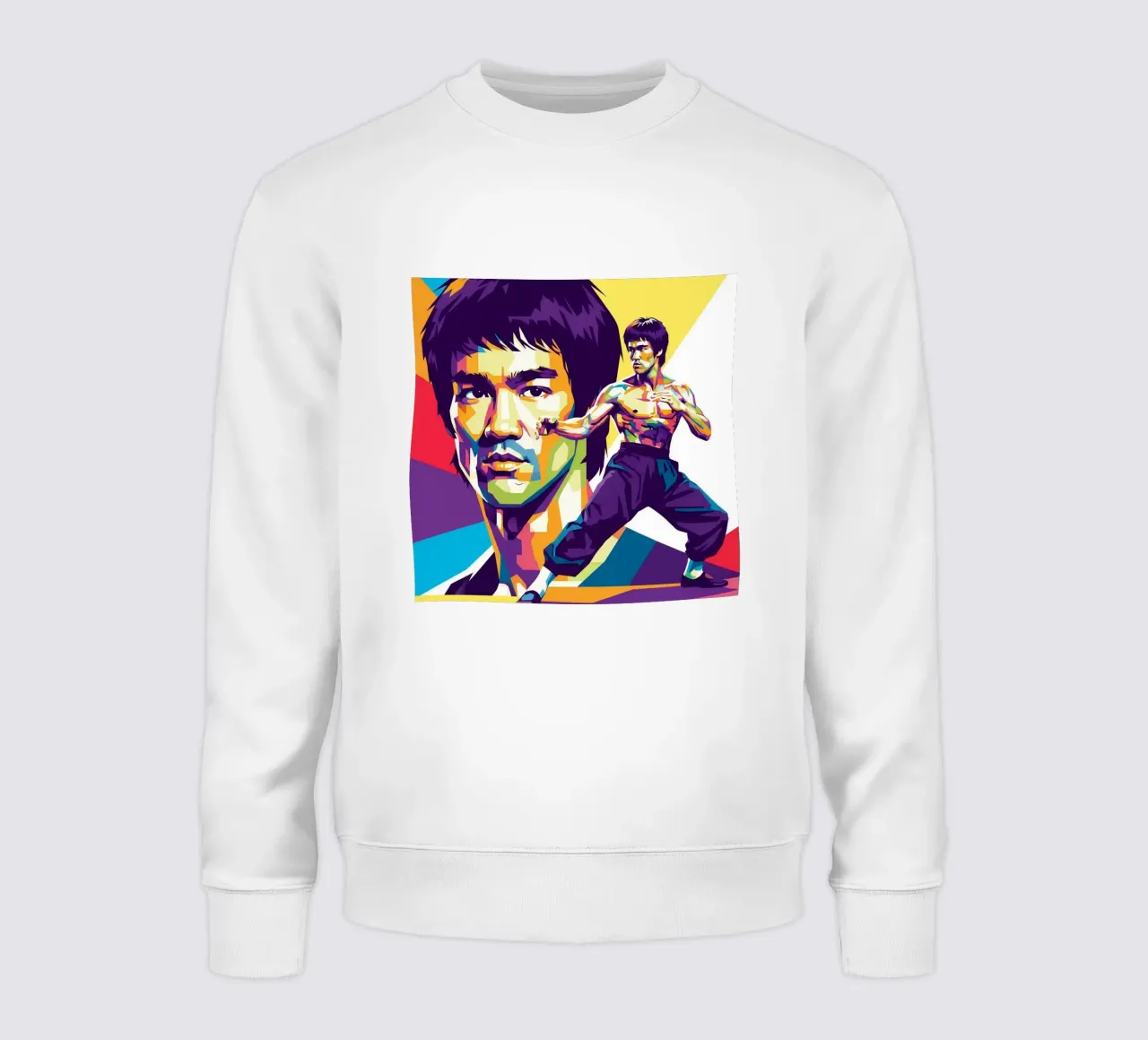 Bruce Lee - WPAP art style (4) sweatshirt by Hantamrata