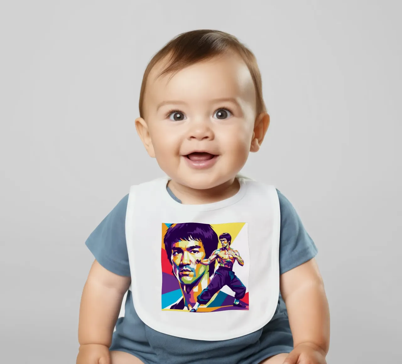 Bruce Lee - WPAP art style (4) bavaglino da Hantamrata