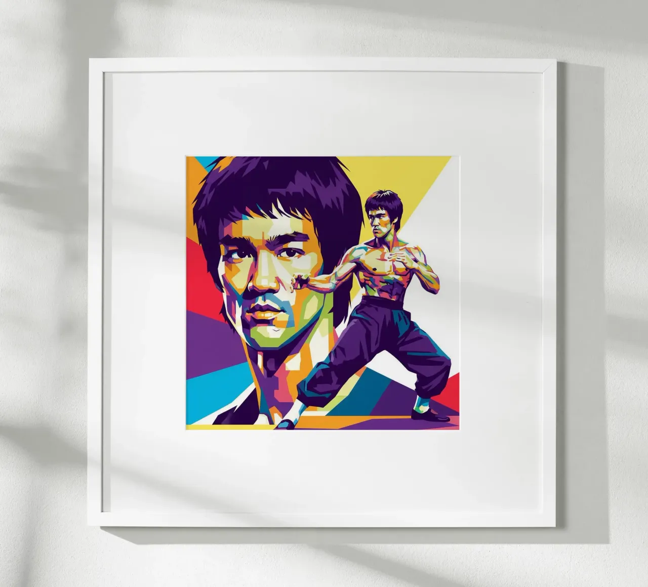 Bruce Lee - WPAP art style (4) carta hahnemühle da Hantamrata