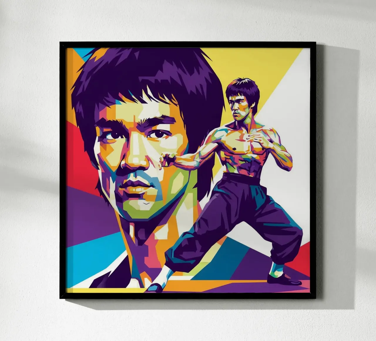 Bruce Lee - WPAP art style (4) carta hahnemühle da Hantamrata