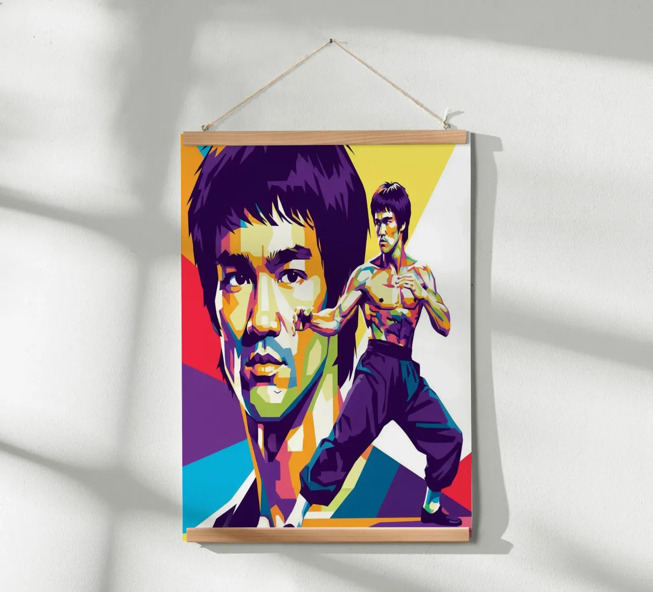 Bruce Lee - WPAP art style (4) carta hahnemühle da Hantamrata