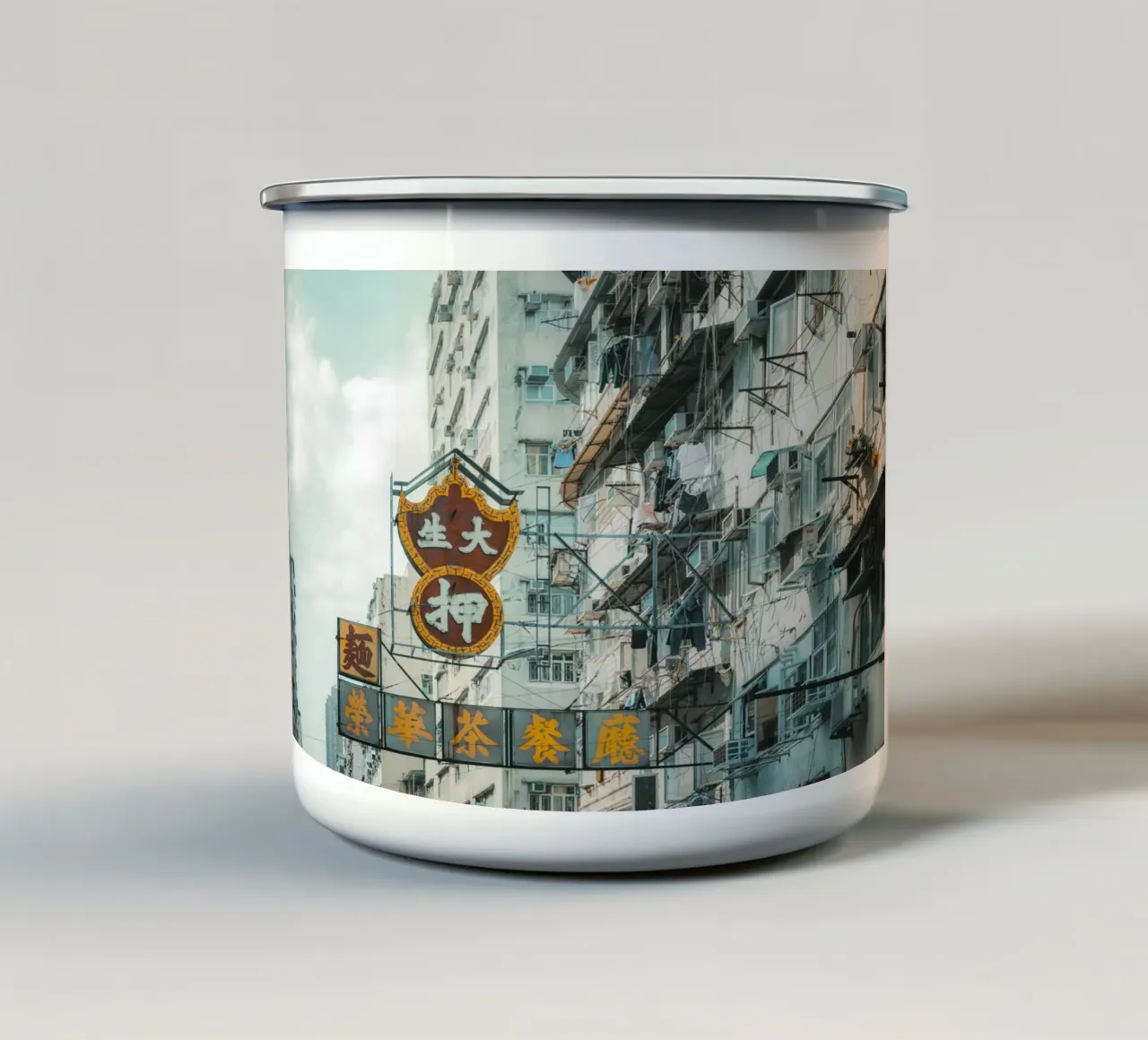 Hongkong signs tazza in smalto da thetraveller