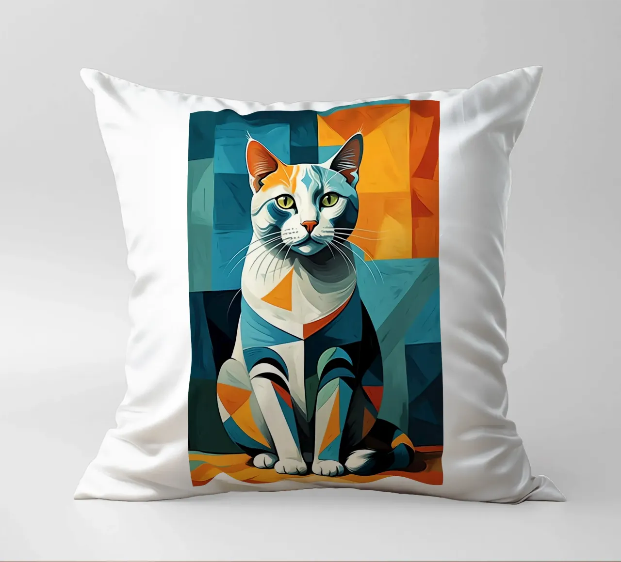 Gatto geometrico cuscino da Kaden