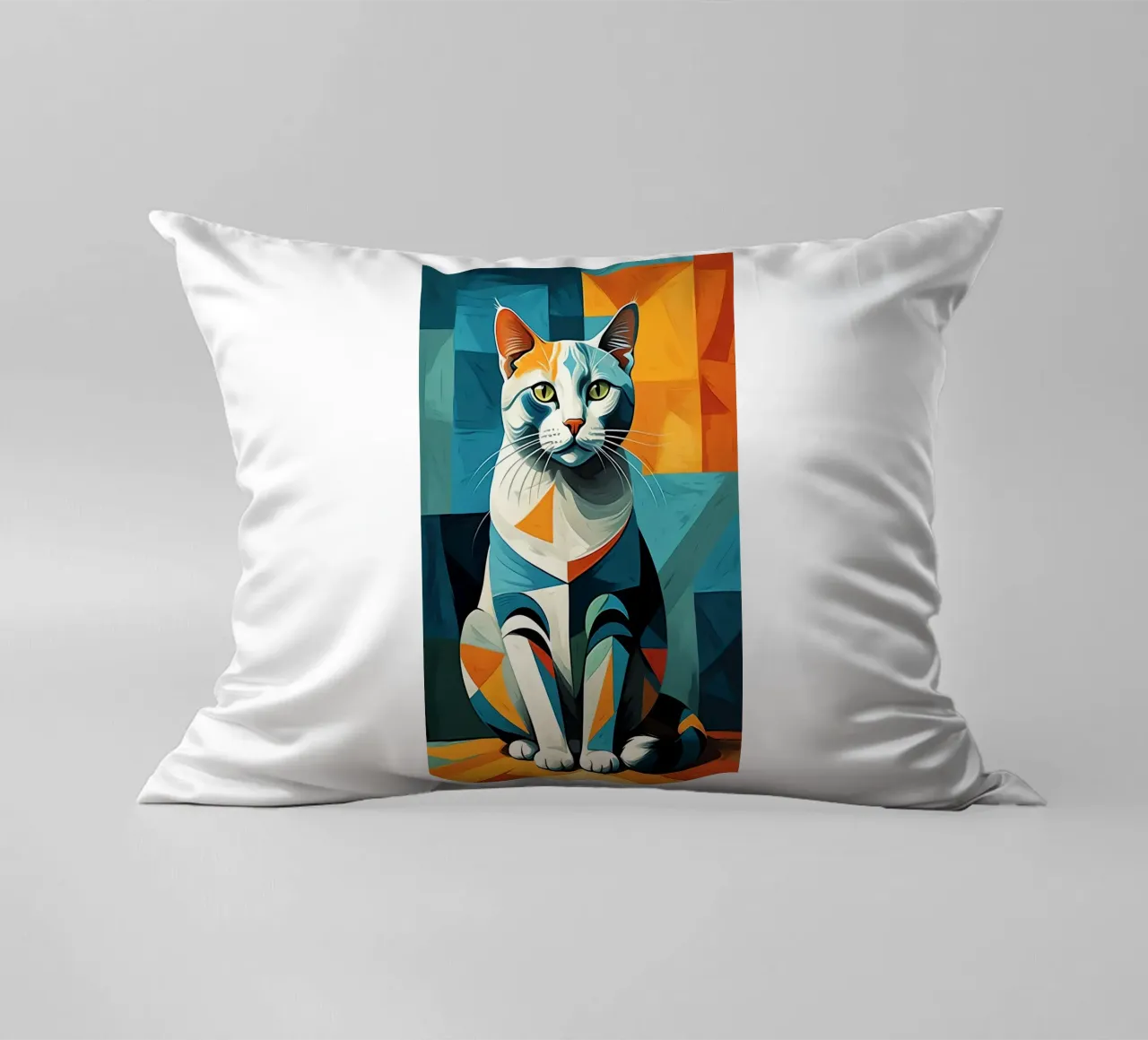 Gatto geometrico cuscino da Kaden