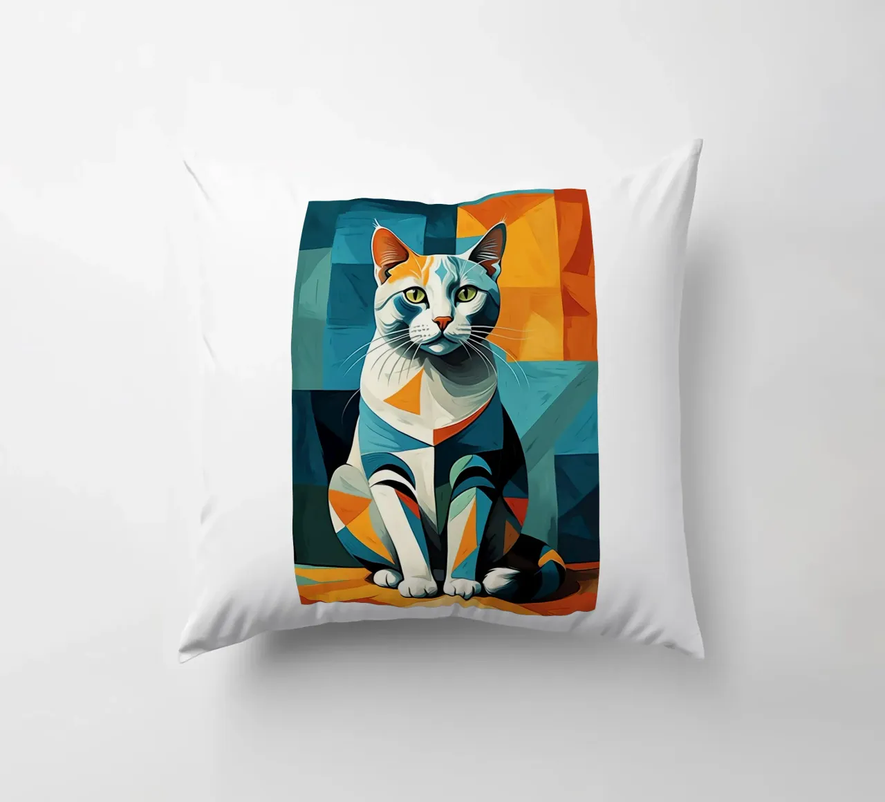 Gatto geometrico cuscino da Kaden