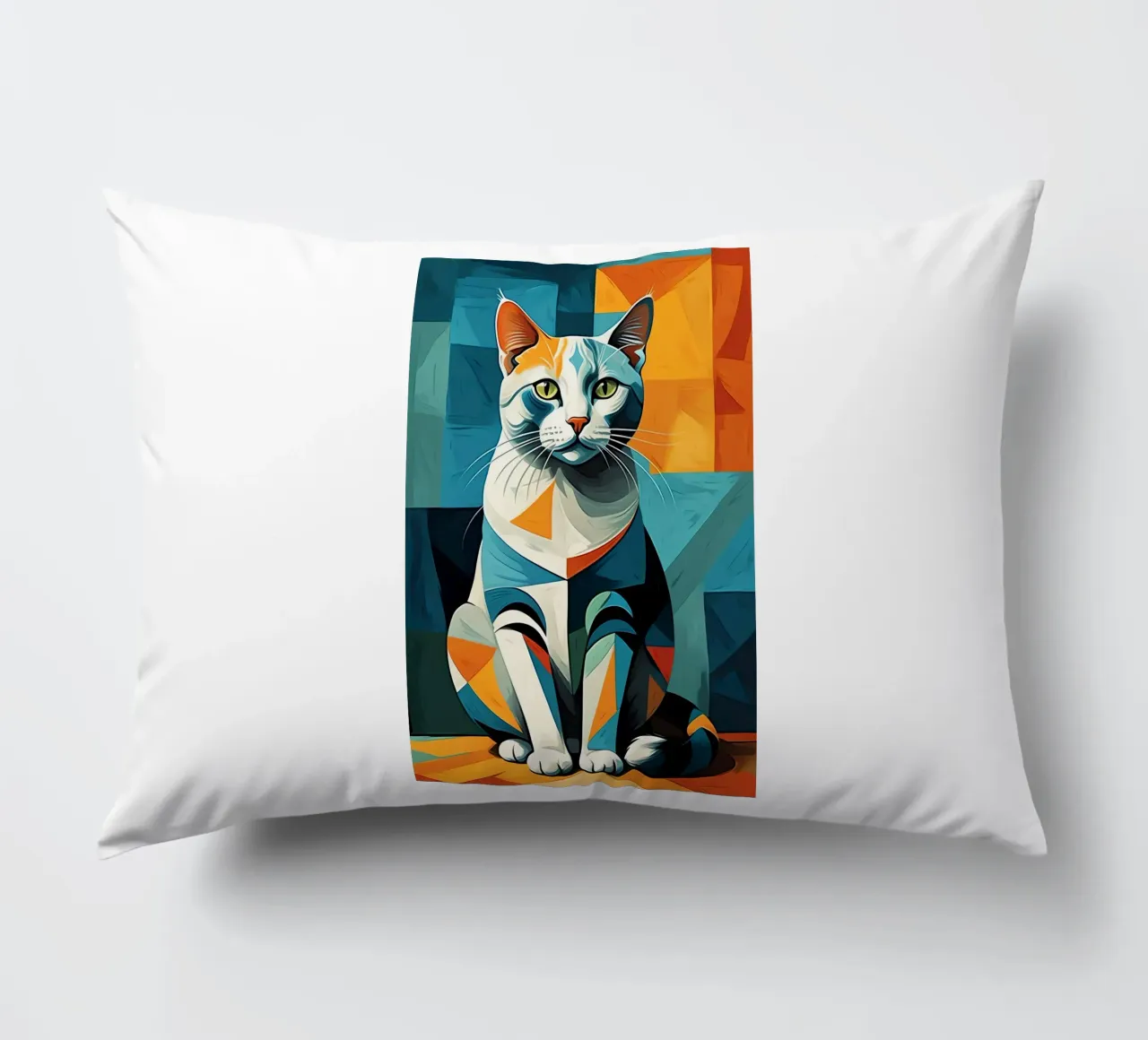 Gatto geometrico cuscino da Kaden