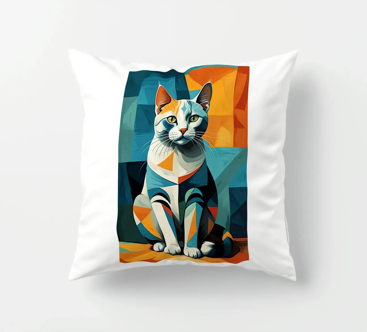Gatto geometrico cuscino da Kaden
