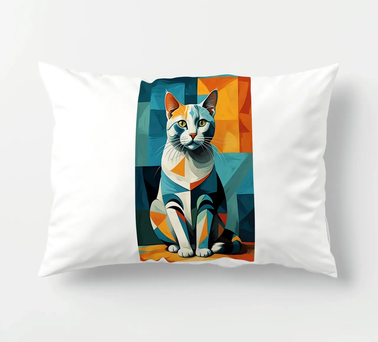 Gatto geometrico cuscino da Kaden