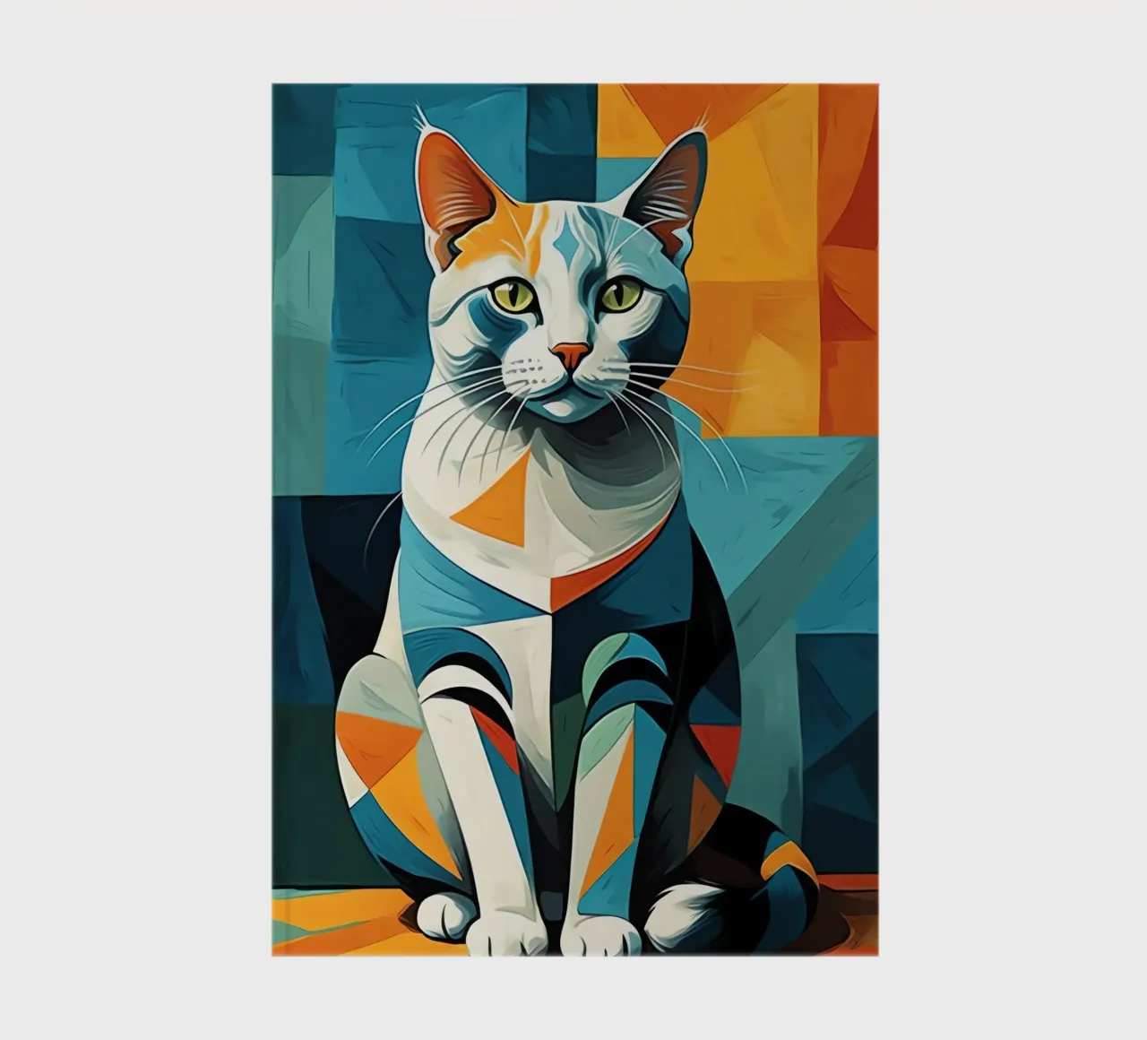 Geometric Cat notebook by Kaden