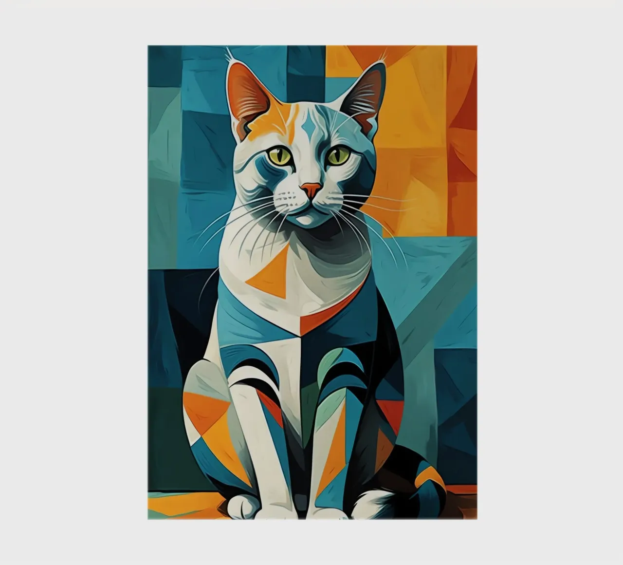 Geometric Cat notebook by Kaden