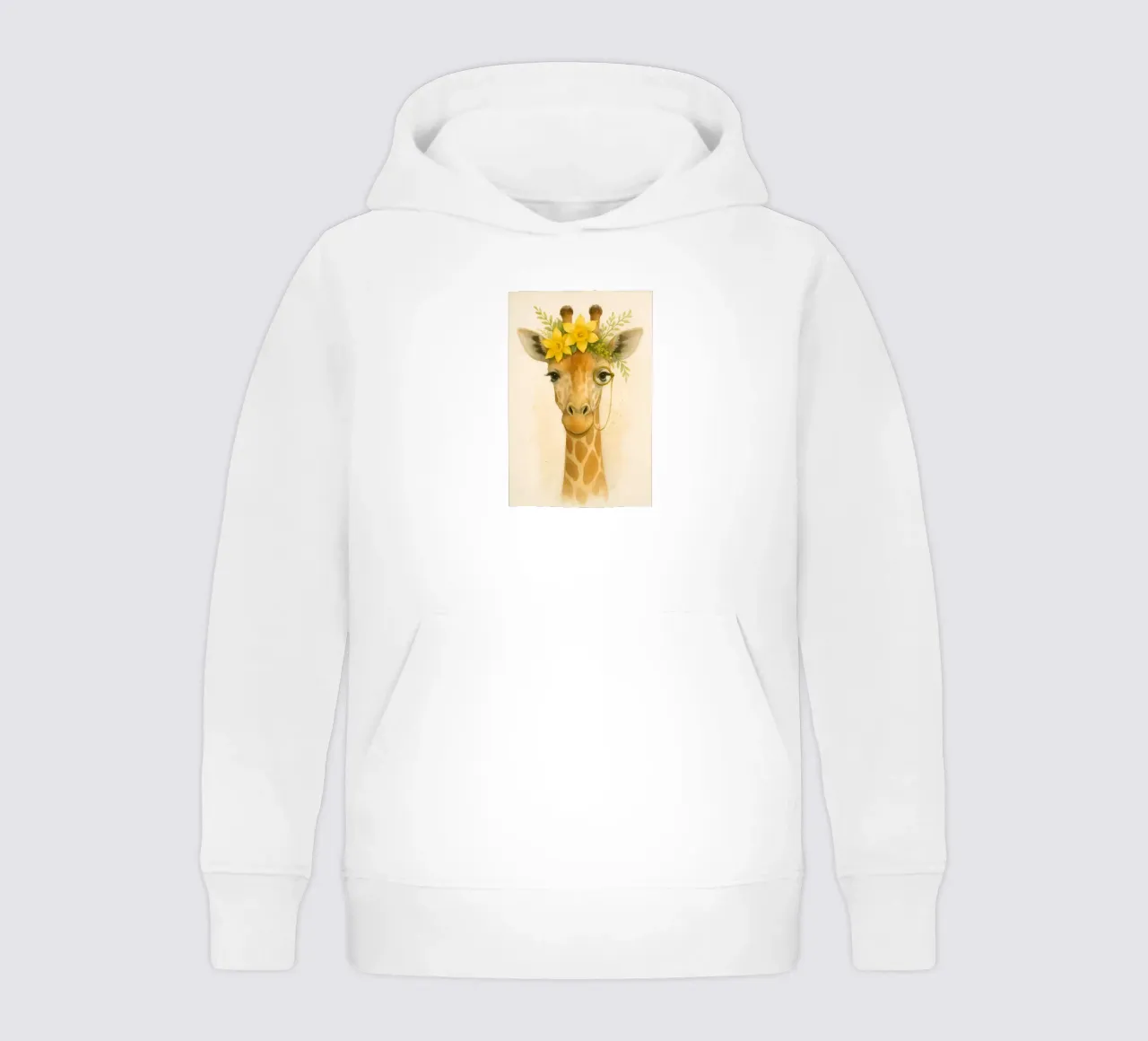 The Dapper Giraffe felpa bambino con cappuccio da Graceful Desine