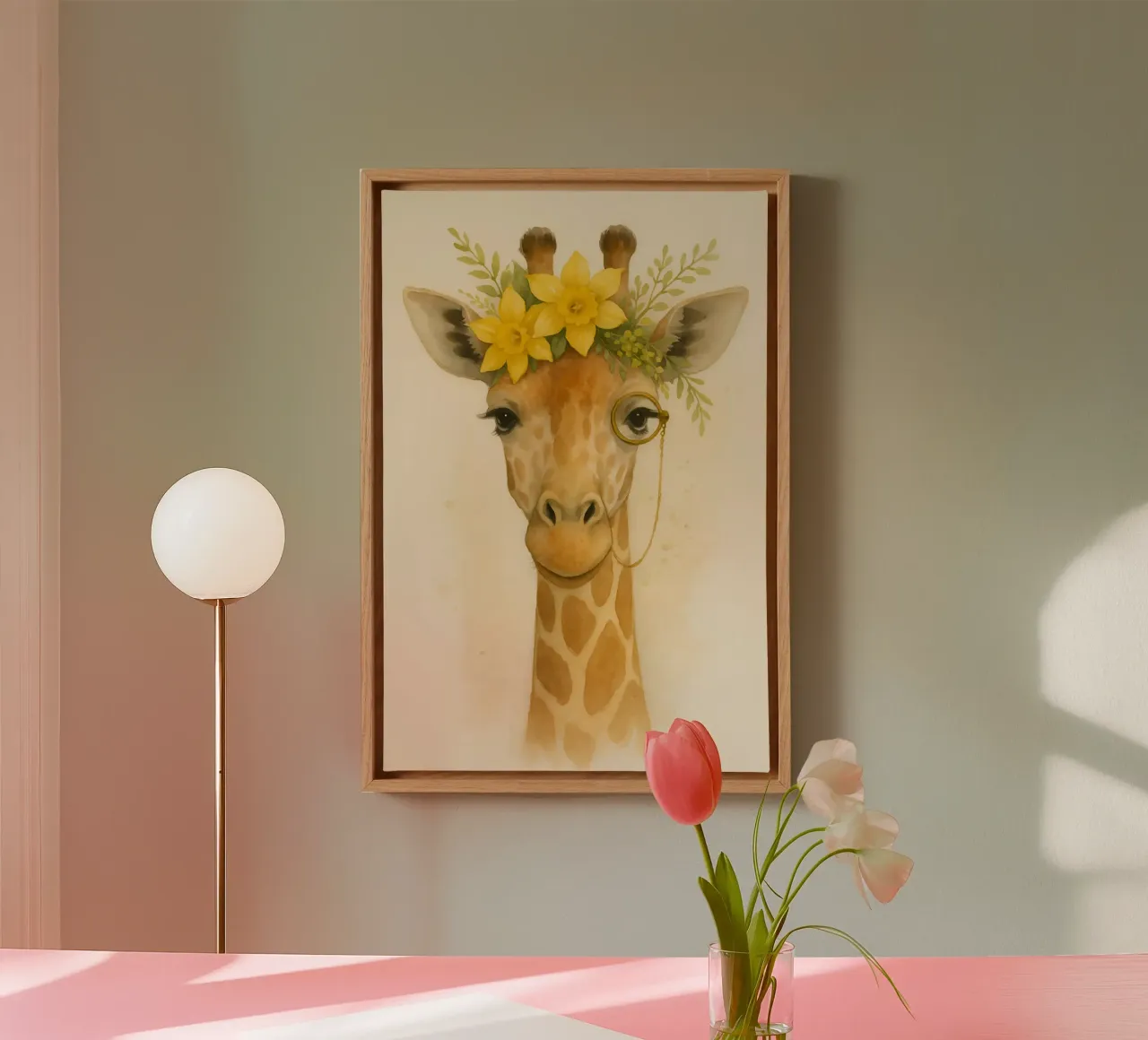 The Dapper Giraffe tela da Graceful Desine