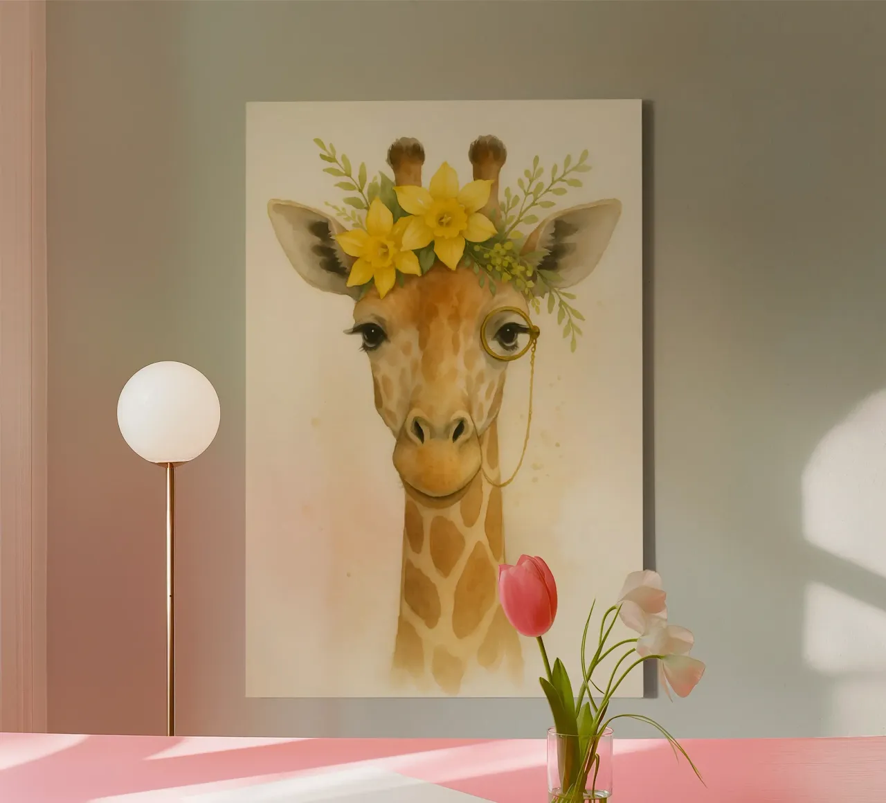The Dapper Giraffe tela da Graceful Desine