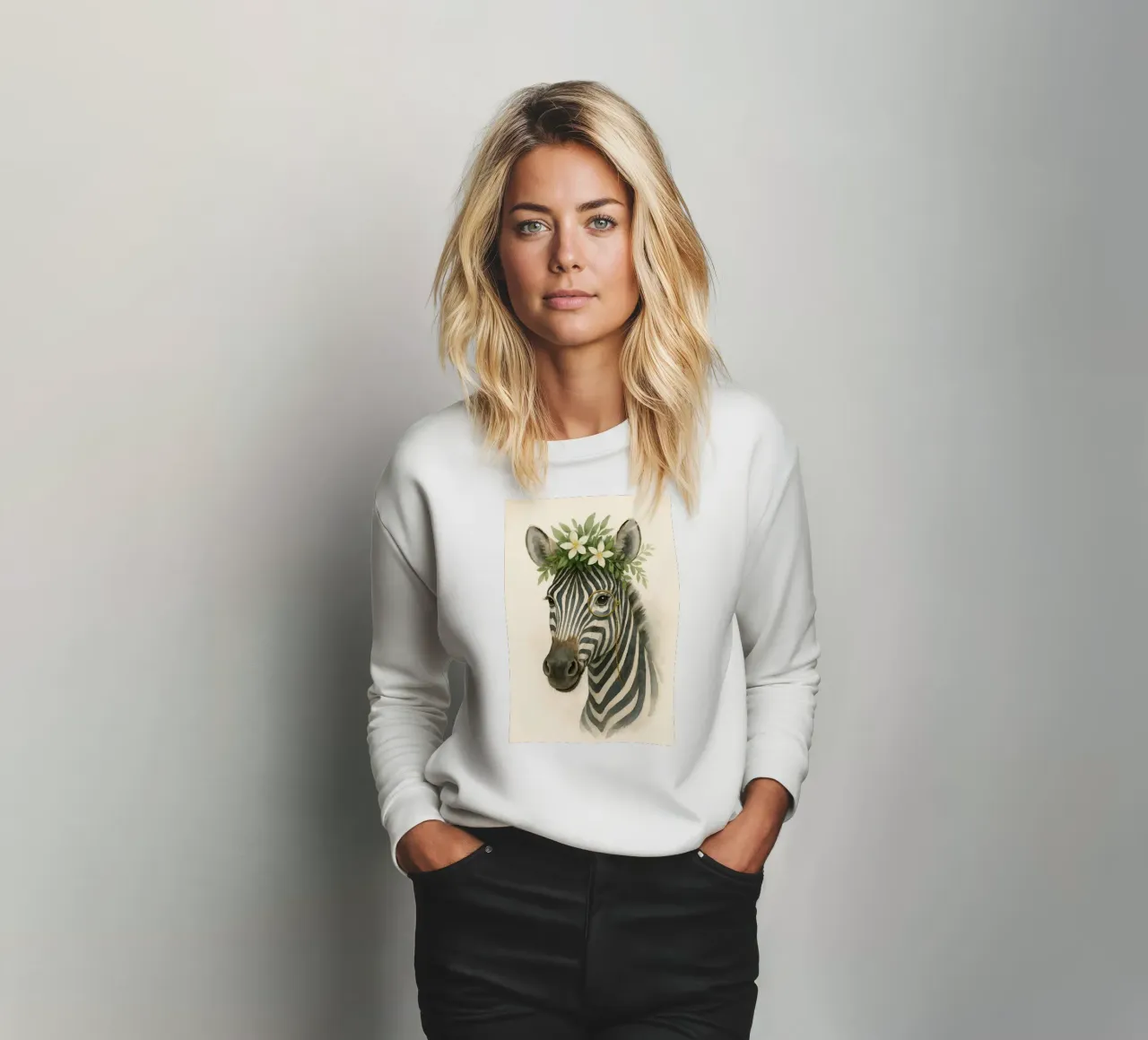 Il botanico Zebra felpa da Graceful Desine